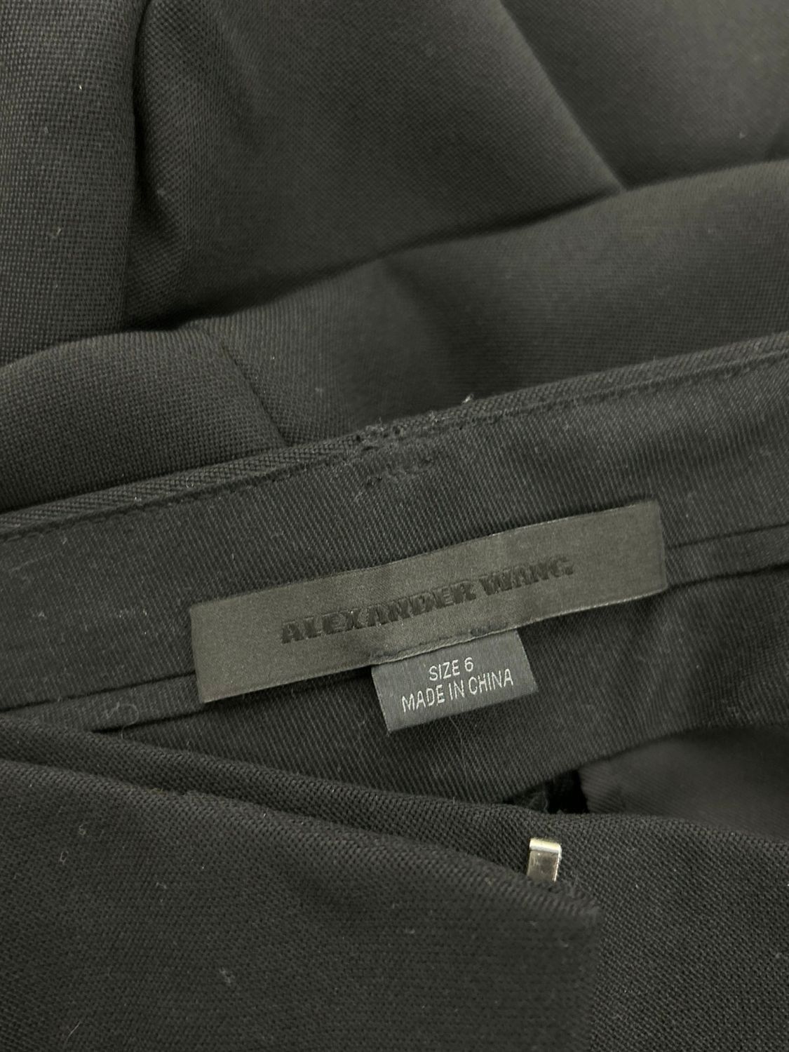 Alexander Wang Alexander Wang Womens Cotton Pants Trousers In Black Size 28" / US 6 / IT 42 - 10 Thumbnail