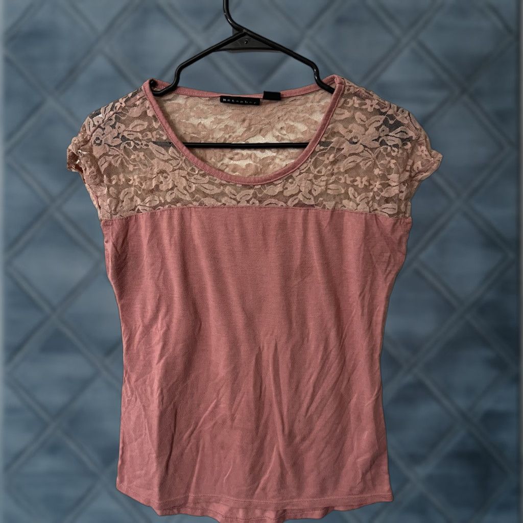 Pinko VINTAGE Metaphor Pink Short Sleeve Blouse Womens Small Rayon Spandex Basic 80s Size S / US 4 / IT 40 - 1 Thumbnail