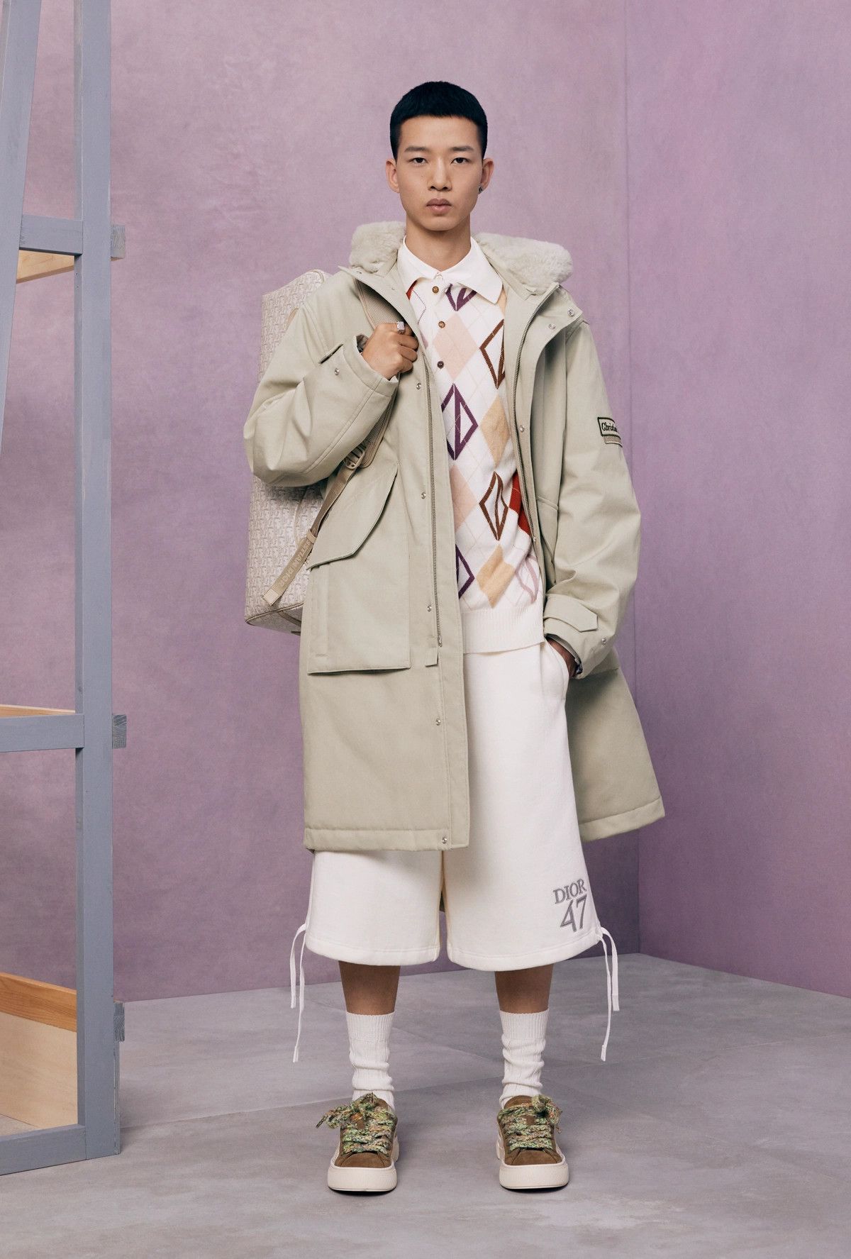 Dior o1bcso1str0225 Hooded Parka in Beige Size US XL / EU 56 / 4 - 5 Thumbnail