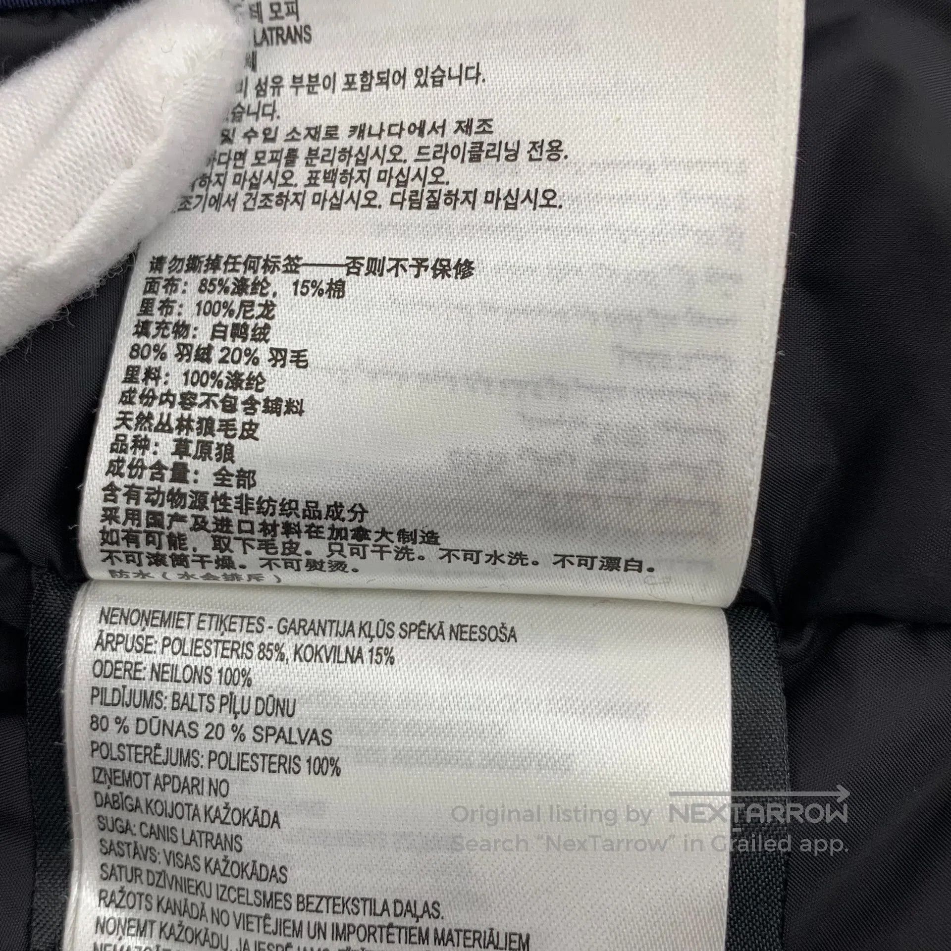 Canada Goose Canada Goose Dark Blue Red Label Hooded Faux Fur Long Slee Size US XS / EU 42 / 0 - 9 Thumbnail