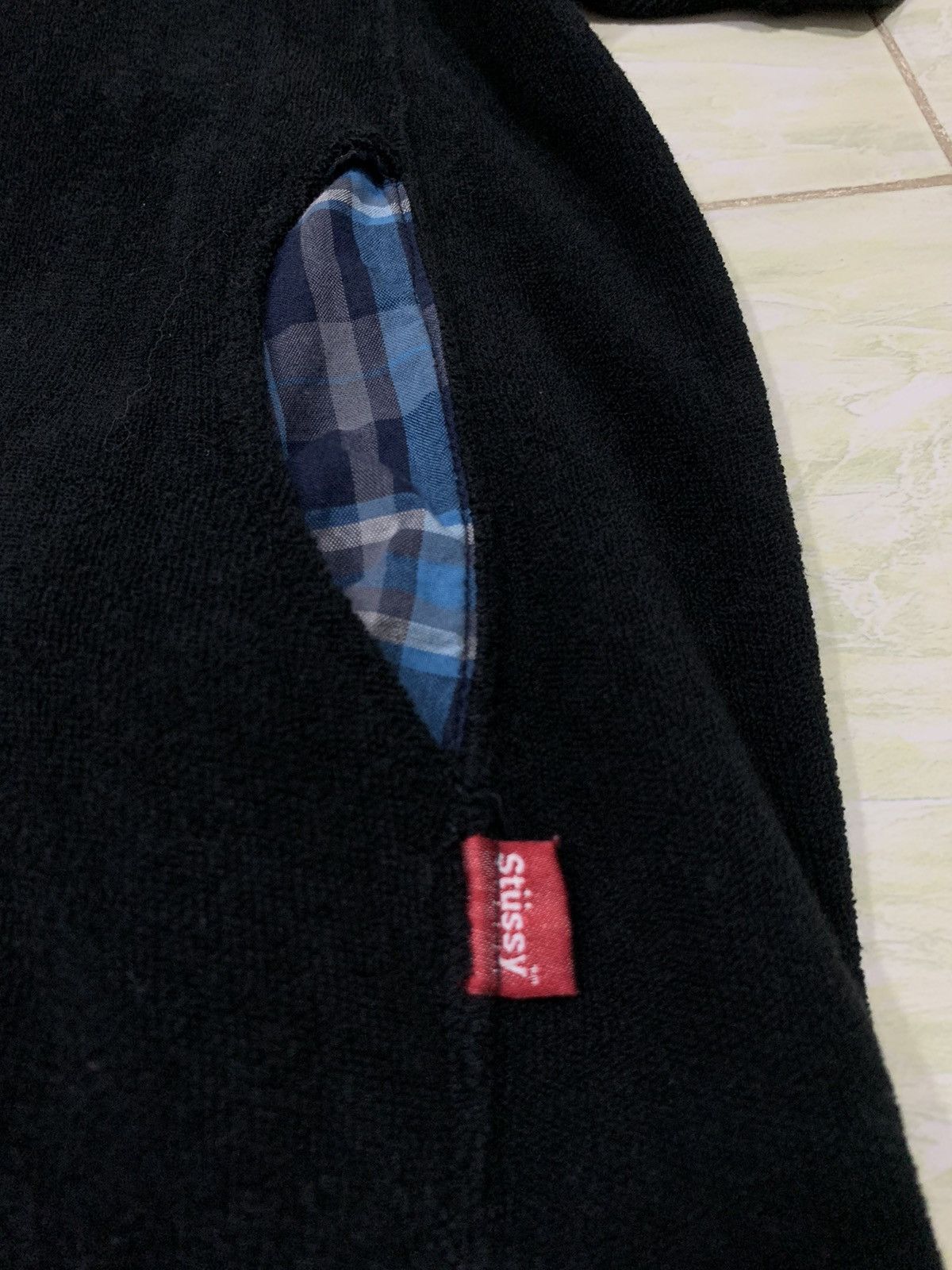 Japanese Brand STUSSY SHORT SLEEVES HOODIE Size US L / EU 52-54 / 3 - 4 Thumbnail
