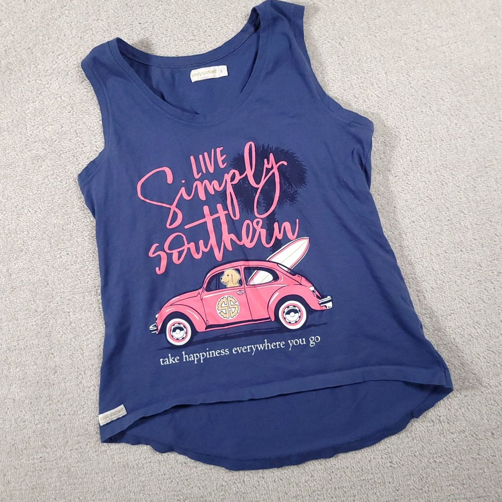 Vintage VINTAGE: No Simply Southern Tank Shirt Women XS? Size S / US 4 / IT 40 - 2 Thumbnail