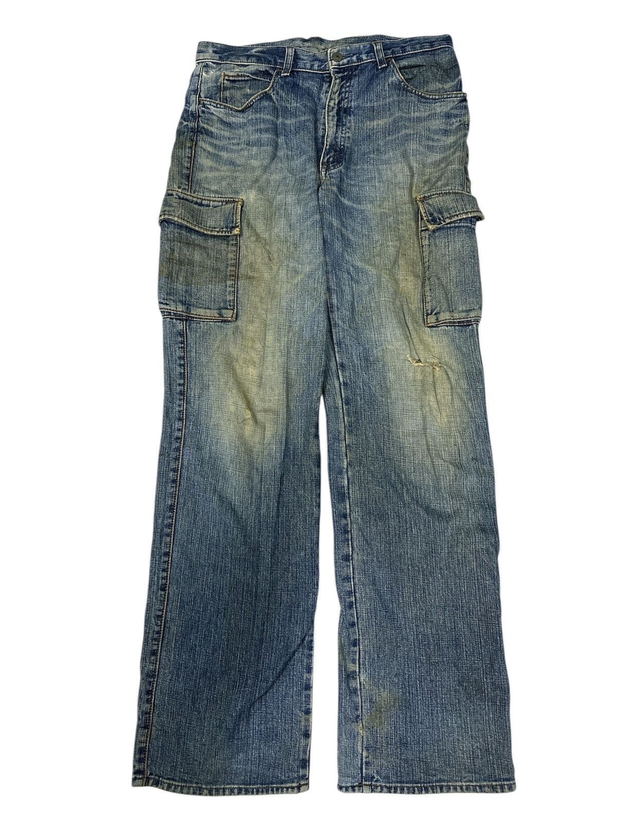 Kapital BushPant Denim Trashed Distress Denim Unbrand🎌💥 Size US 34 / EU 50 - 1 Thumbnail