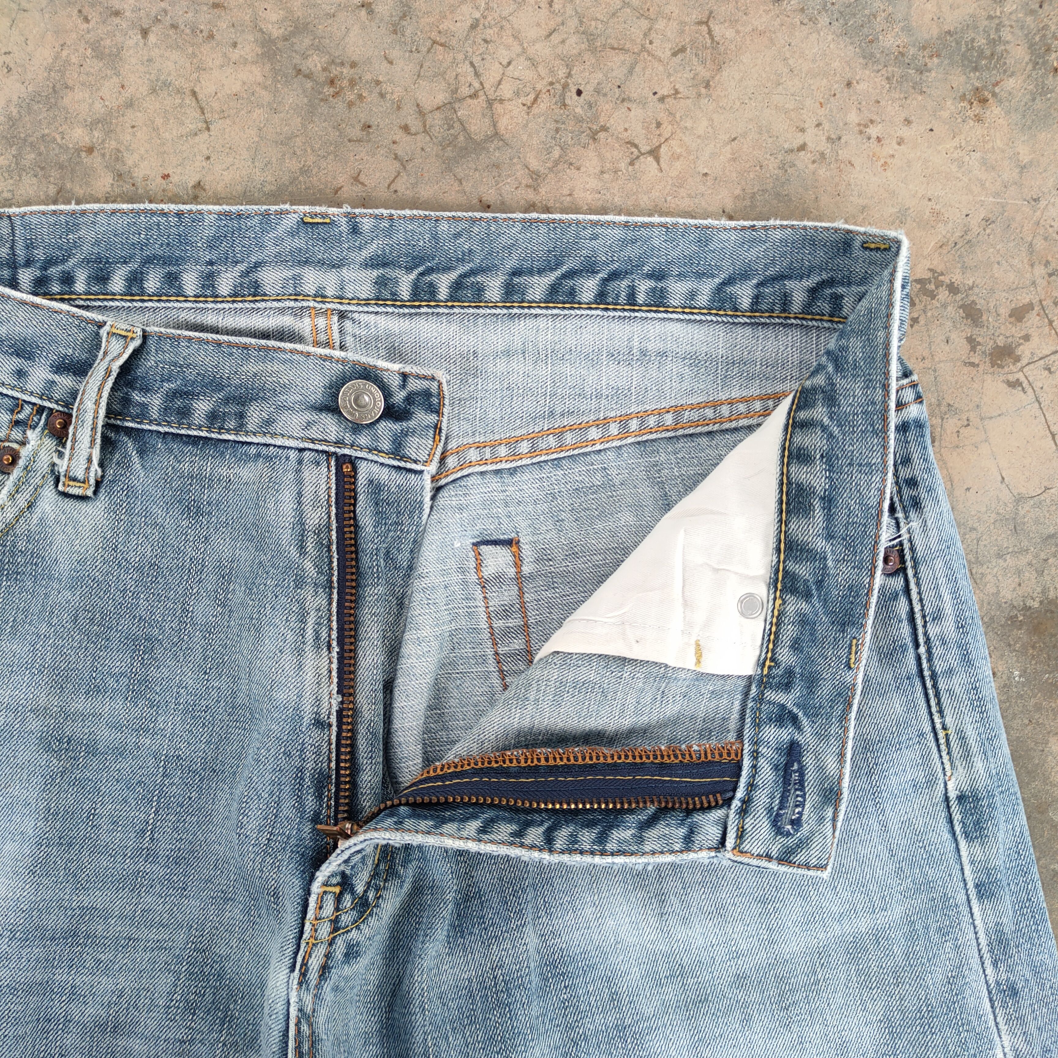 Japanese Brand Vintage japanese faded blue jeans denim pants Size US 34 / EU 50 - 8 Thumbnail