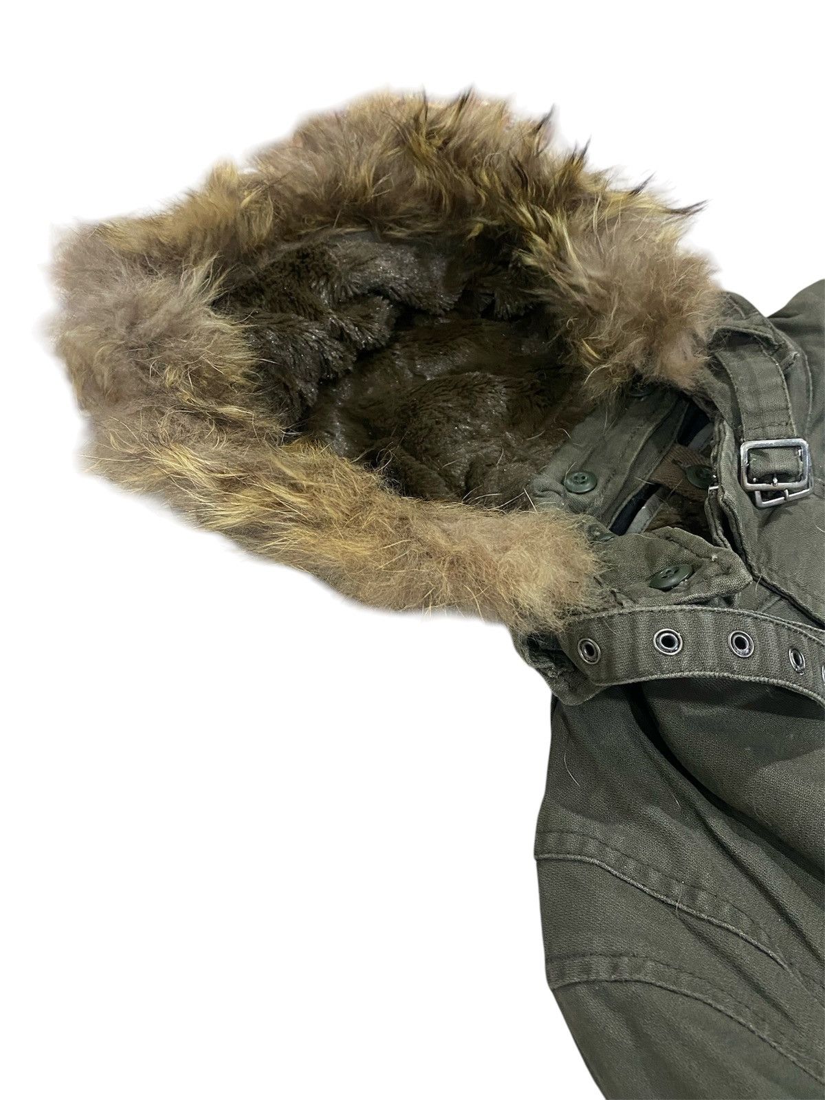 PPFM Ppfm Punk Raccoon Fur Hooded Multi-Pocket Design Military Size US M / EU 48-50 / 2 - 6 Thumbnail