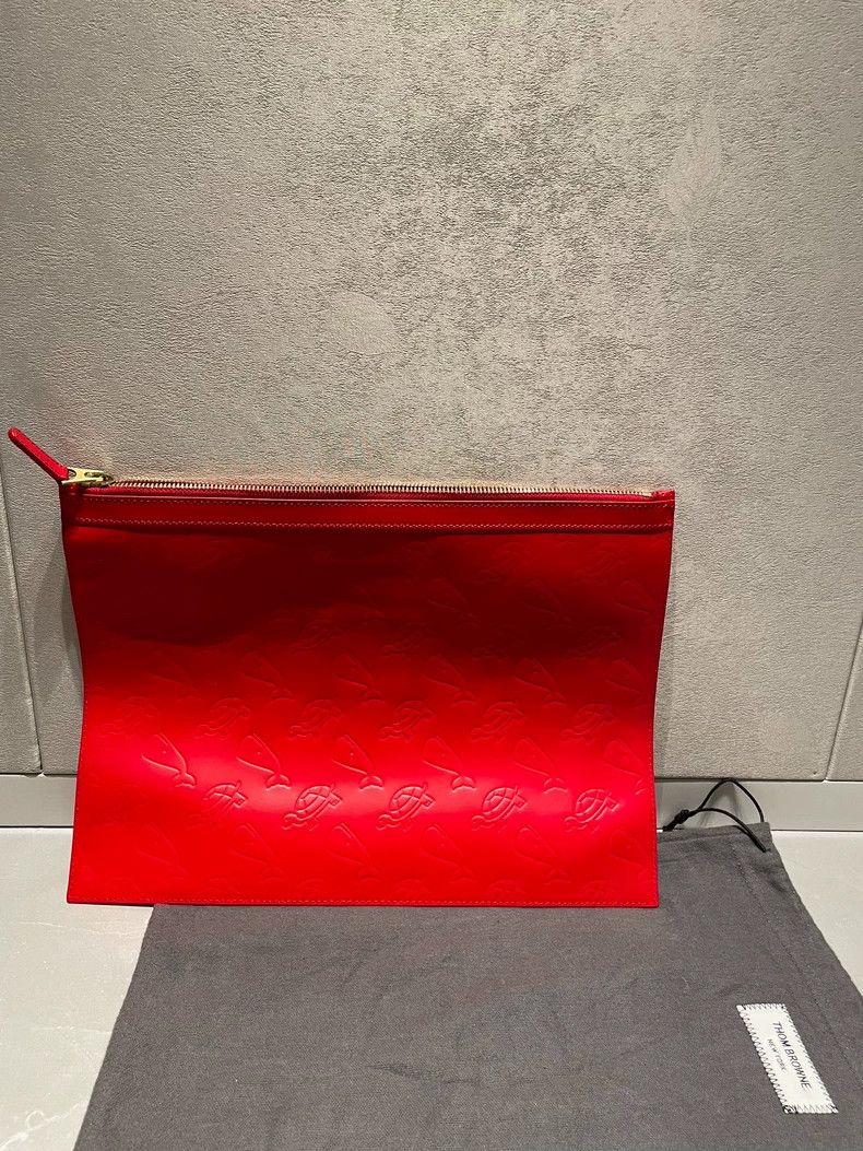 Thom Browne Thom Browne Size OSRed Whale Tortoise Embossed Handbag 2501 Size ONE SIZE - 2 Thumbnail