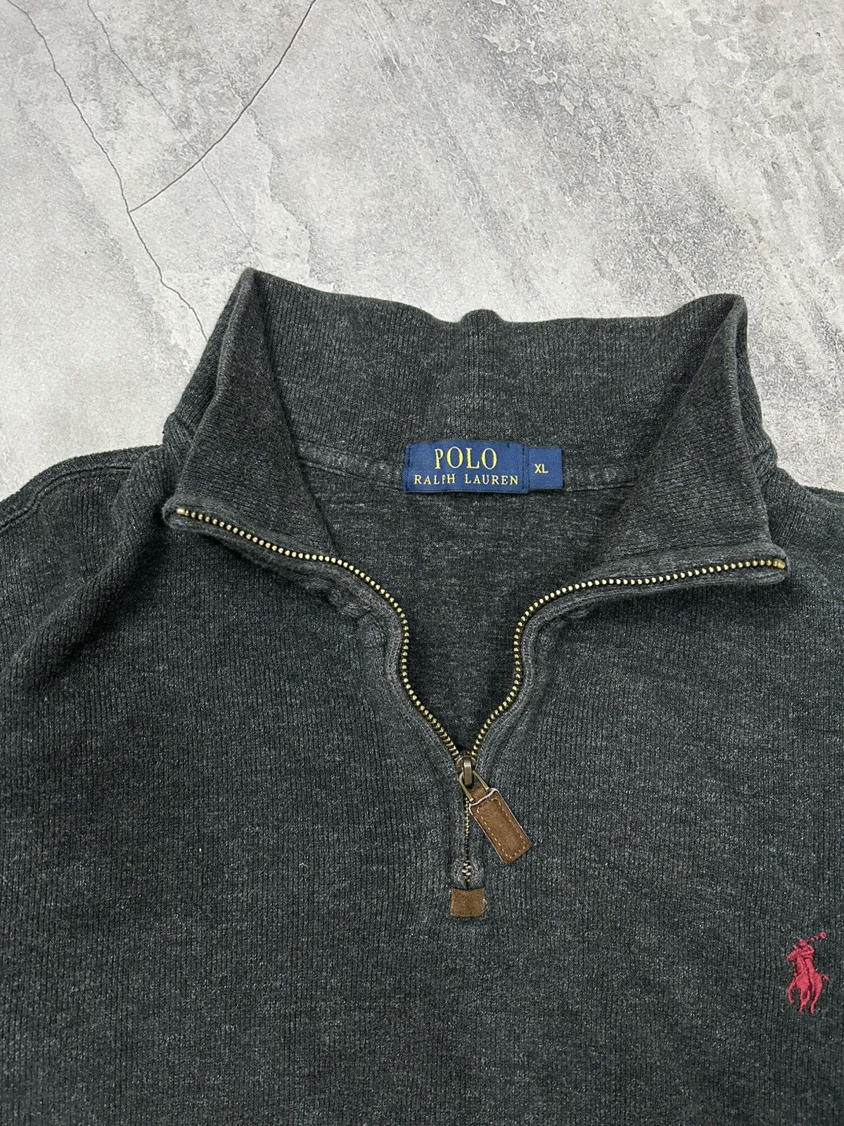 Polo Ralph Lauren × Vintage Mens Vintage Polo Ralph Lauren 1/3 zip sweatshirt black rare Size US M / EU 48-50 / 2 - 8 Thumbnail