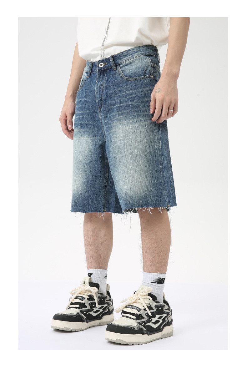 Japanese Brand × Jean Casual straight loose washed denim shorts Size US 32 / EU 48 - 3 Thumbnail