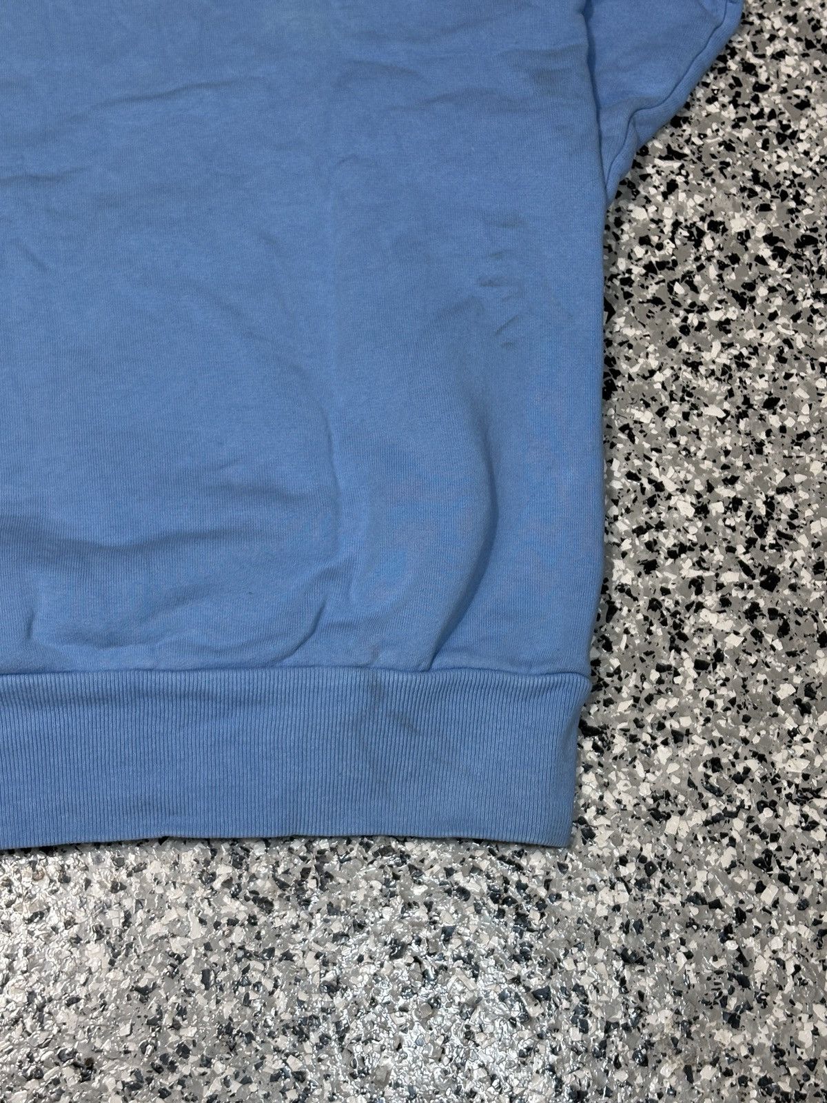 Warren Lotas 2020 Warren Lotas Blank Blue Faded Distressed Hoodie Size M Size US M / EU 48-50 / 2 - 10 Thumbnail