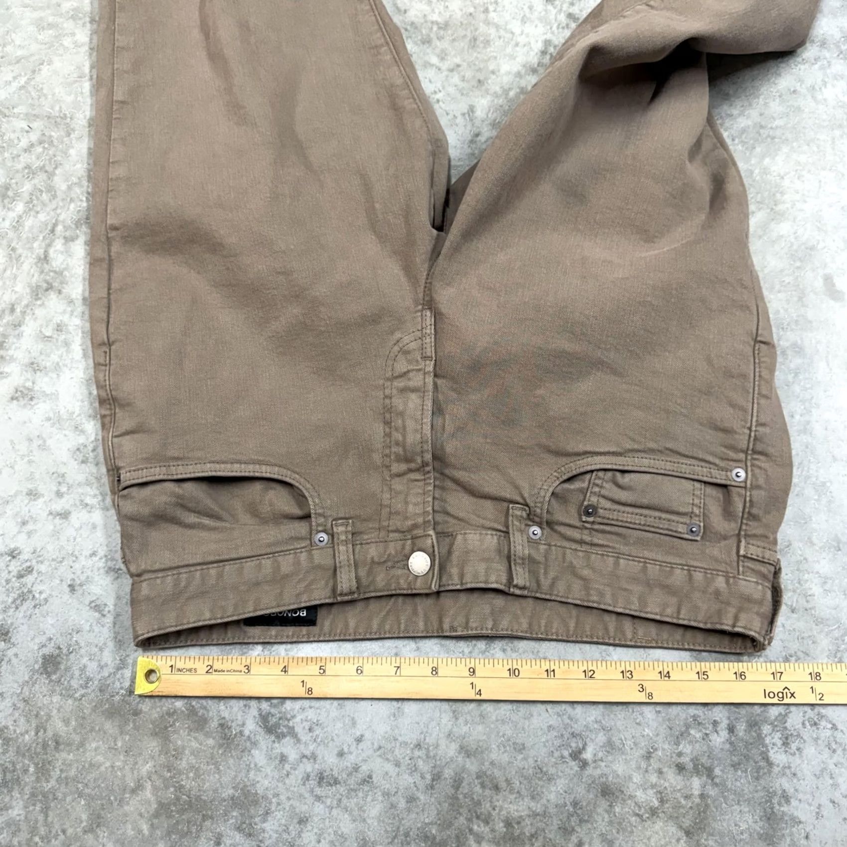 Bonobos Bonobos Jeans Mens 33x31 Brown Athletic Fit Straight Leg Stretch Denim Pants Size US 33 - 7 Thumbnail