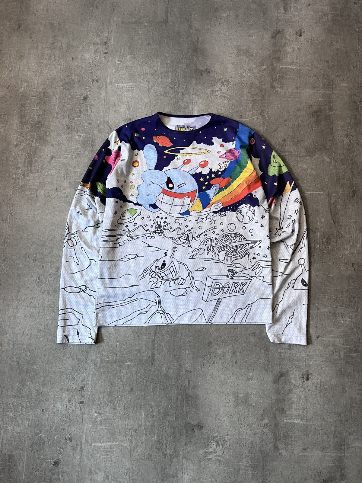 W&LT Puk Puk in Space 90s mesh long sleeve