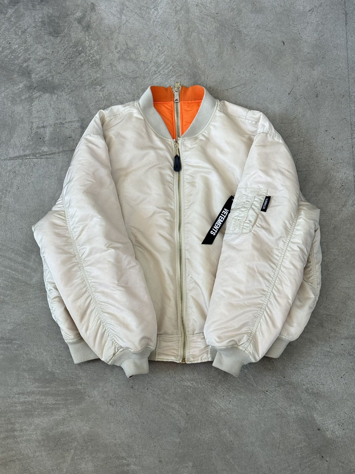 Alpha Industries Vetements VETEMENTS X ALPHA INDUSTRIES DOUBLE ZIP BOMBER Grailed