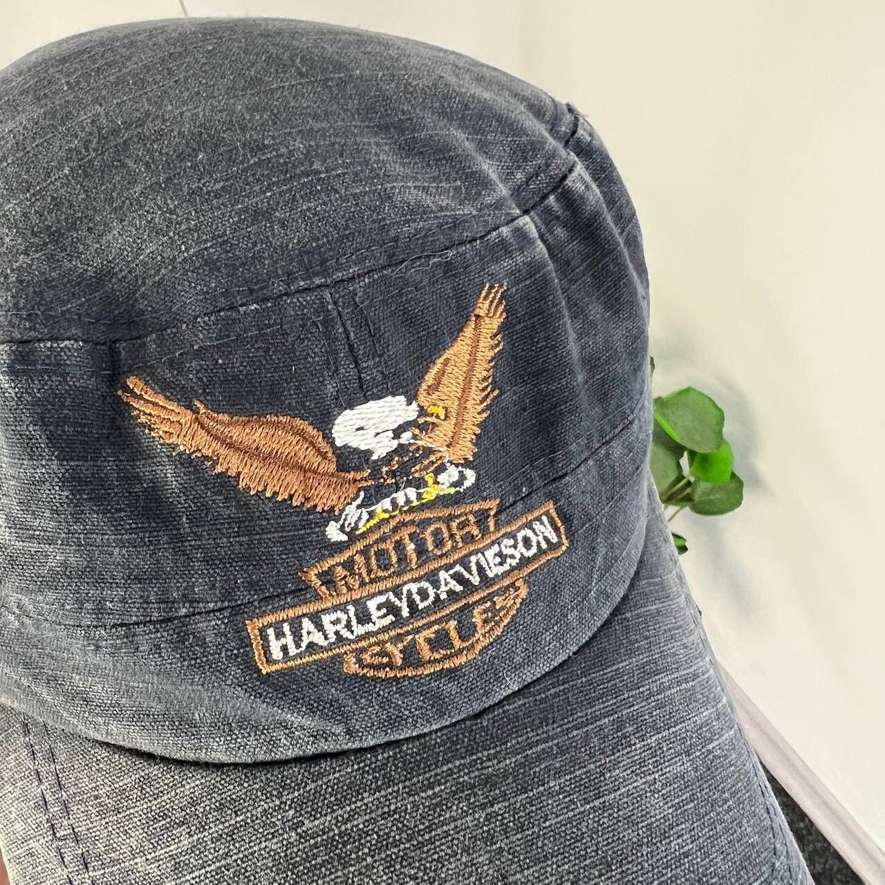 Harley Davidson Harley Davidson Motor Cycles Cap Vintage Biker 90s Rare Size ONE SIZE - 2 Thumbnail