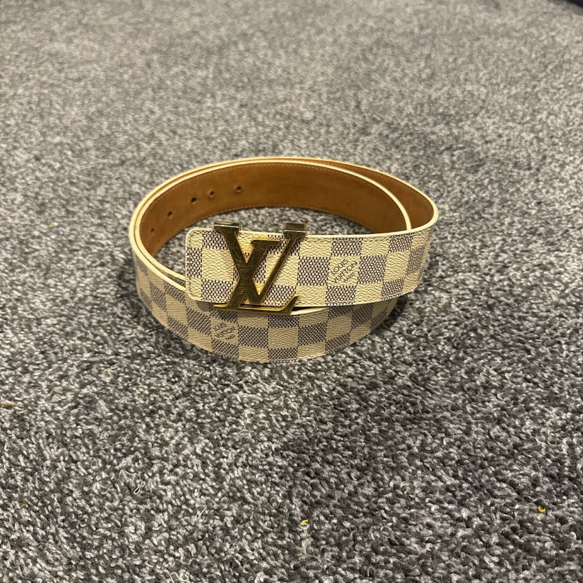 Pre-owned Louis Vuitton Damier Azur Belt