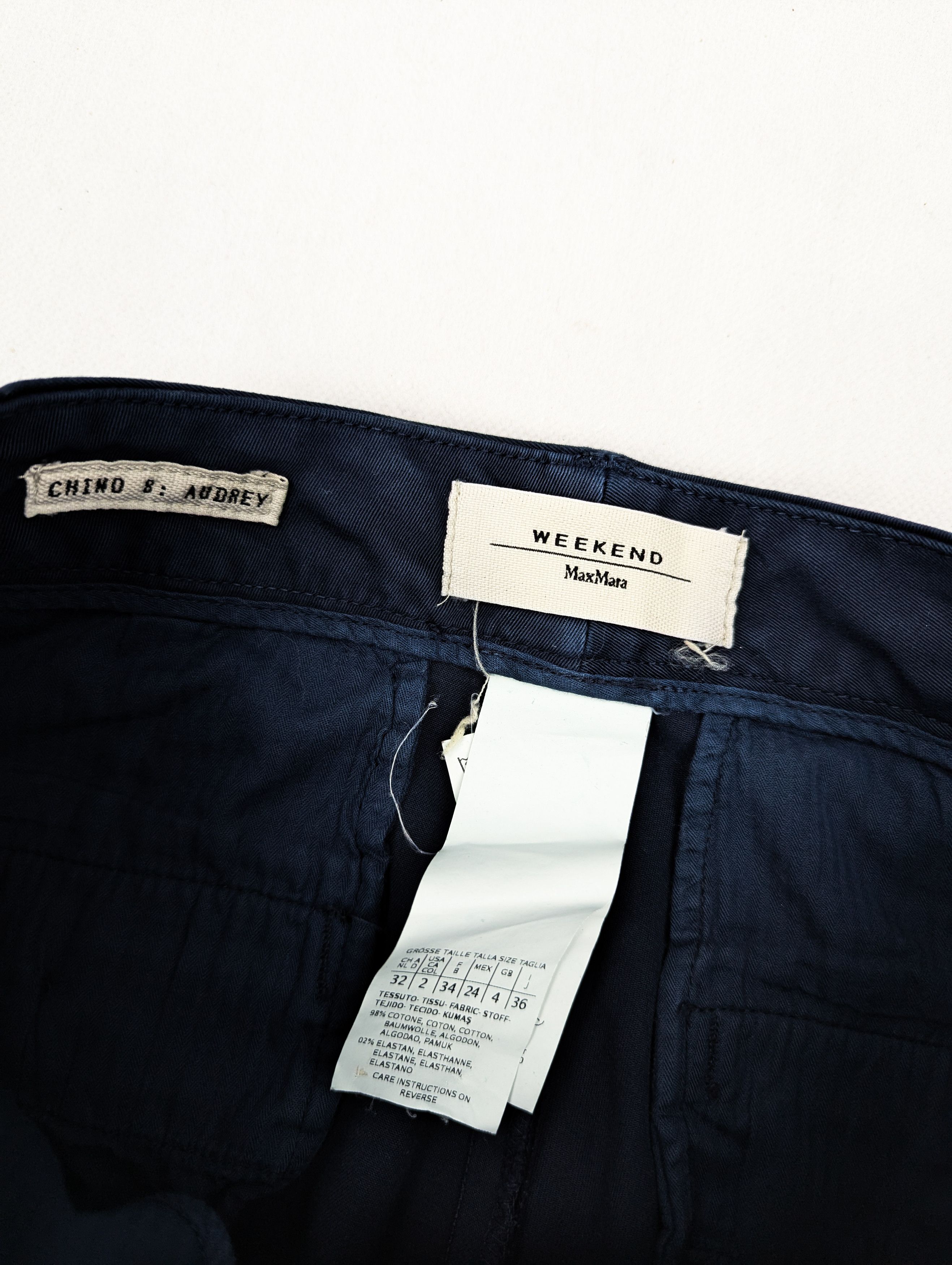 Weekend Max Mara Max MAra Weekend blue trousers Size 25" / US 0 / IT 36 - 2 Thumbnail