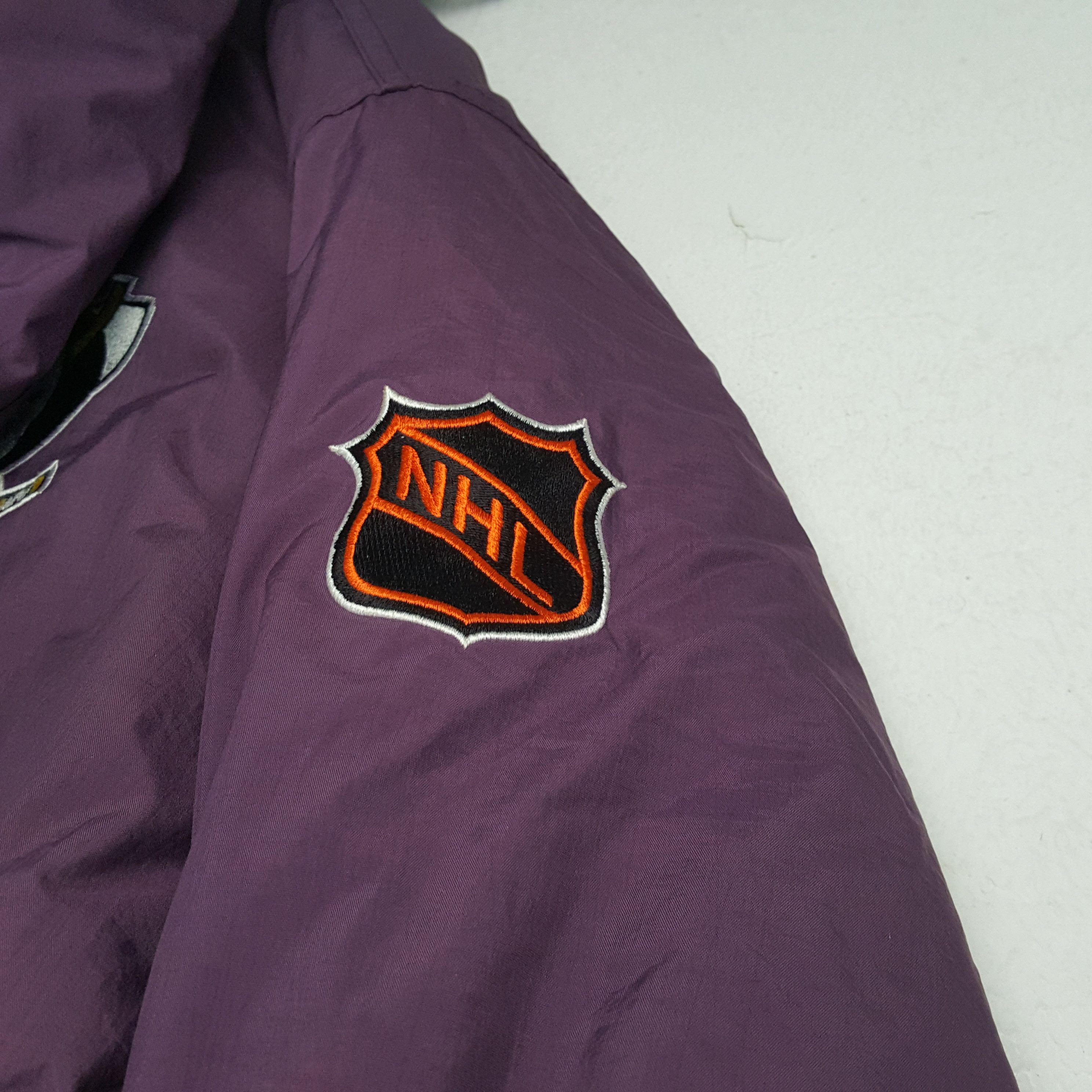 NHL × Starter × Vintage MIGHTY DUCKS NHL Hockey Ice Team Starter Jacket Size US XL / EU 56 / 4 - 6 Thumbnail