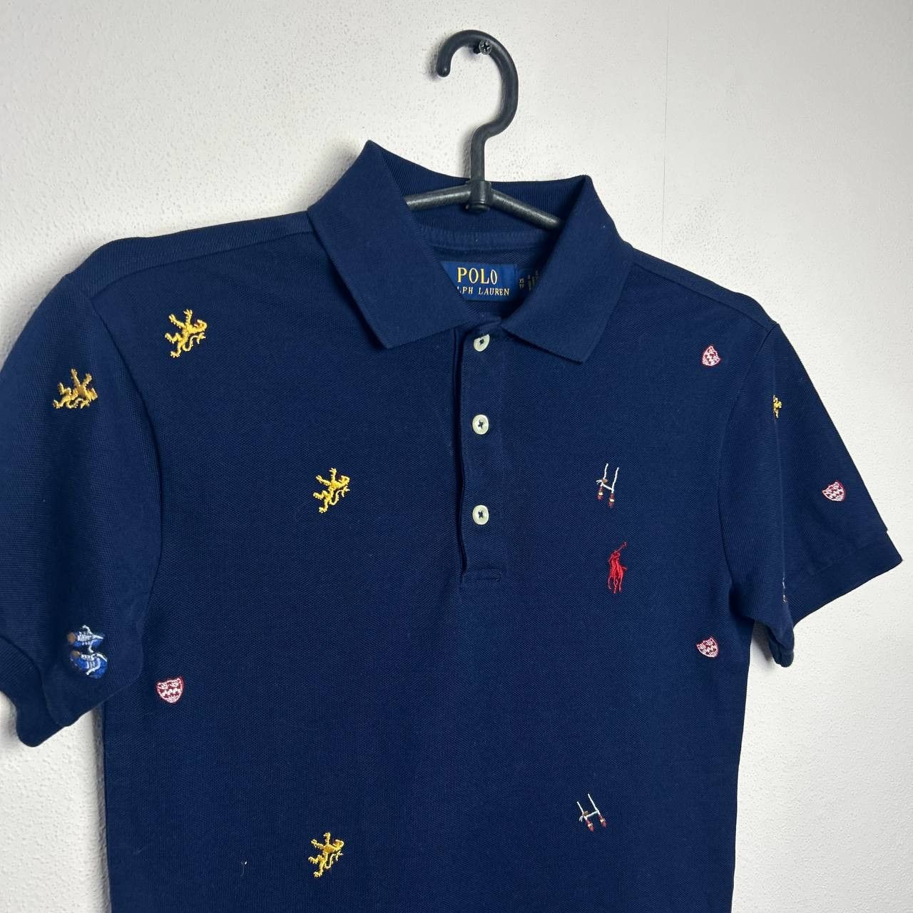Polo Ralph Lauren Mens Polo Ralph Lauren Monogrammed y2k polo size XS Size US XS / EU 42 / 0 - 2 Thumbnail