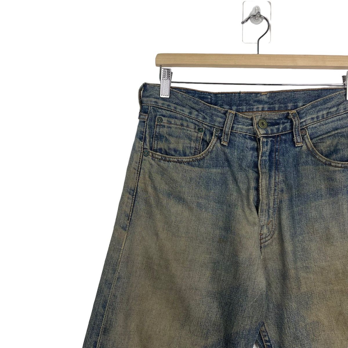 Levi's Vintage Levis 503 Selvedge Rusty Ripped Denim Jeans Size US 32 / EU 48 - 6 Thumbnail