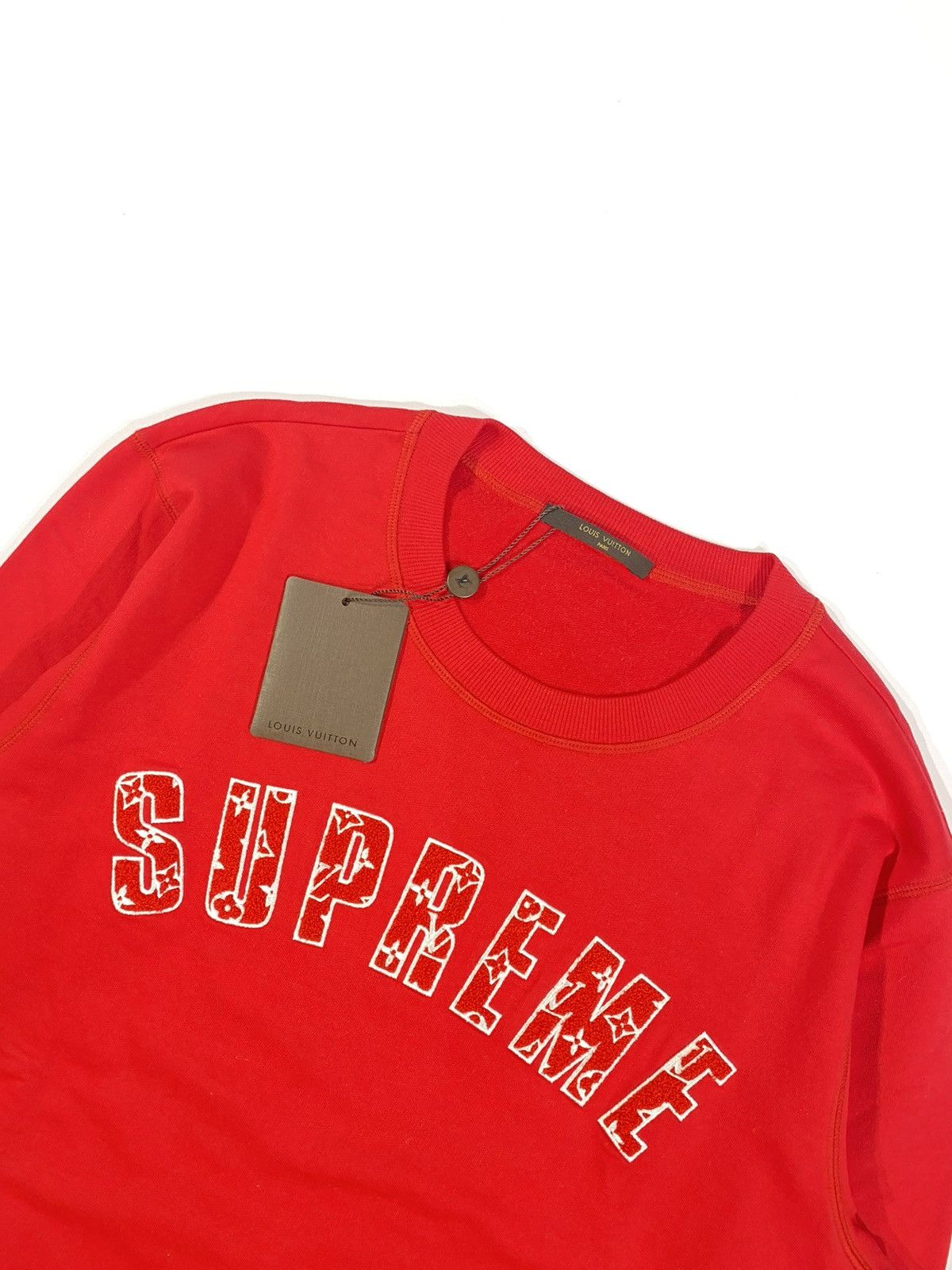 Louis Vuitton × Supreme LOUIS VUITTON X SUPREME XXL Arc Logo crew neck sweatshirt Size US XXL / EU 58 / 5 - 3 Thumbnail