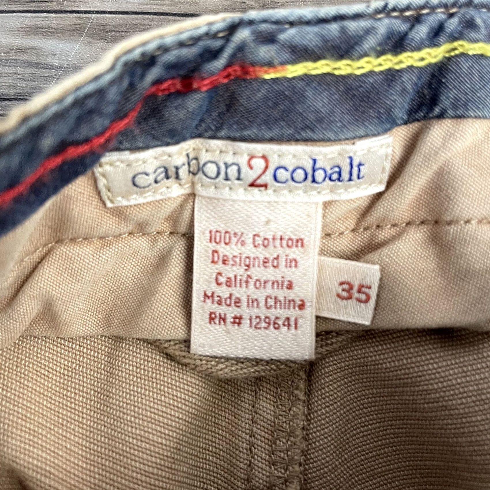 Carbon2Cobalt Carbon 2 Cobalt Shorts Mens 35 Beige cotton tan cargo Size Size US 35 - 4 Thumbnail