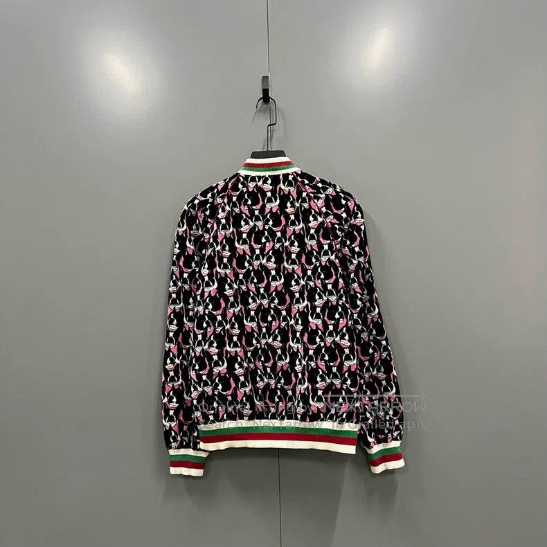 Gucci Gucci Animal full-print baseball zipper jacket Size US XXS / EU 40 - 2 Thumbnail