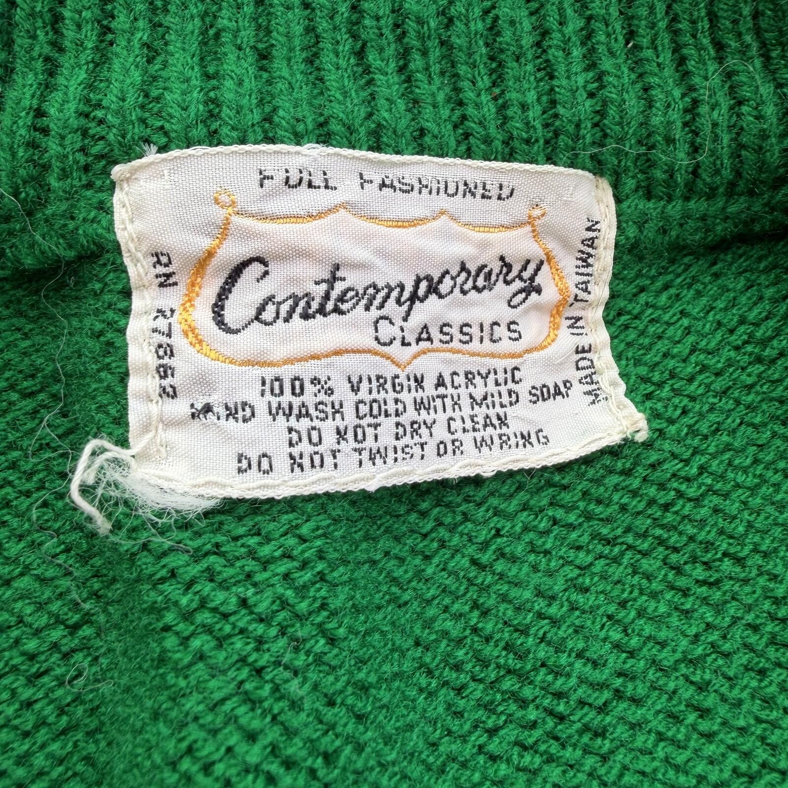 Other Vintage Emerald Green Sweater Vest Womens Grandpa Core M Size M / US 6-8 / IT 42-44 - 4 Thumbnail