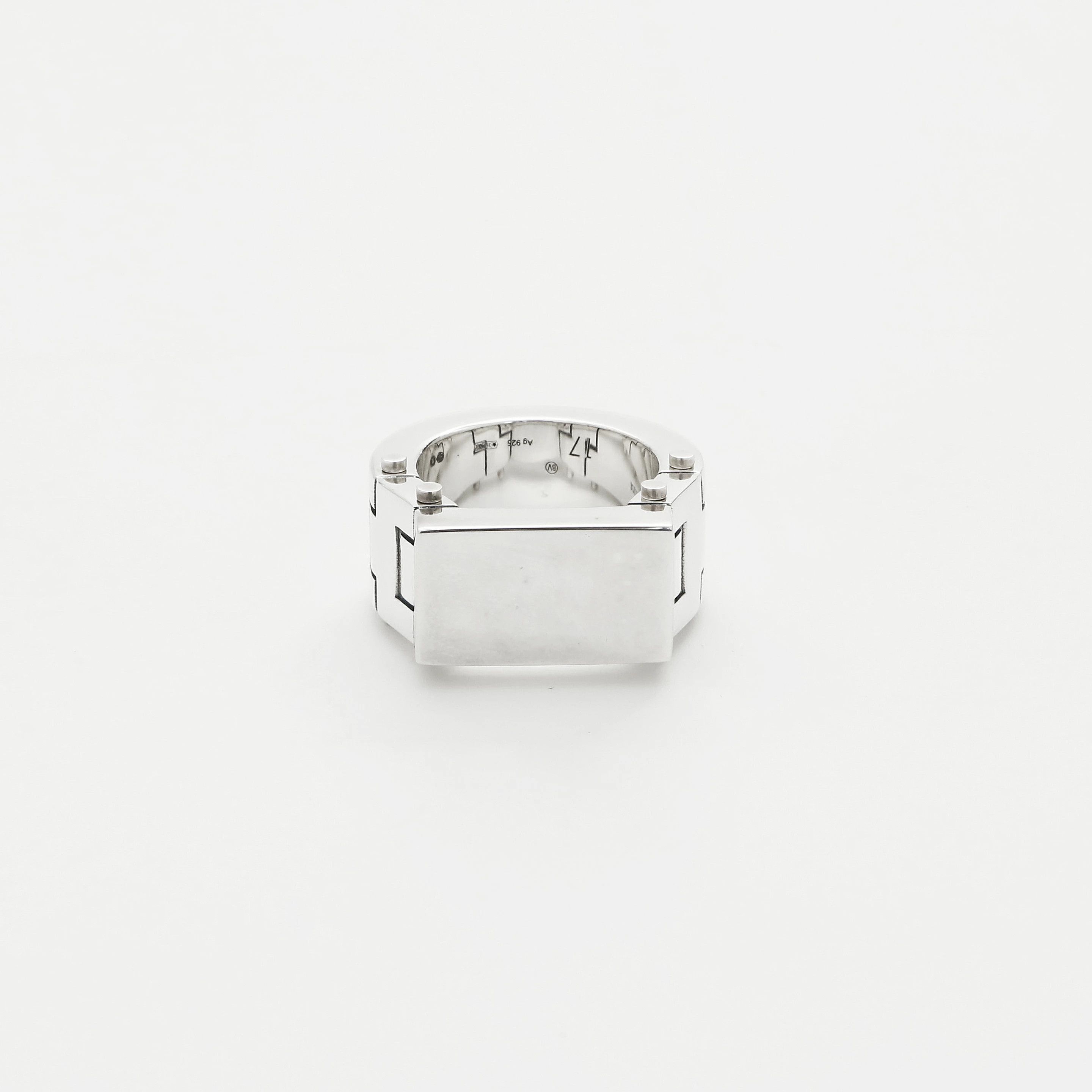 Bottega Veneta o1n1vont1124 Size: 17 / Bolt Ring in Silver Size ONE SIZE - 1 Thumbnail