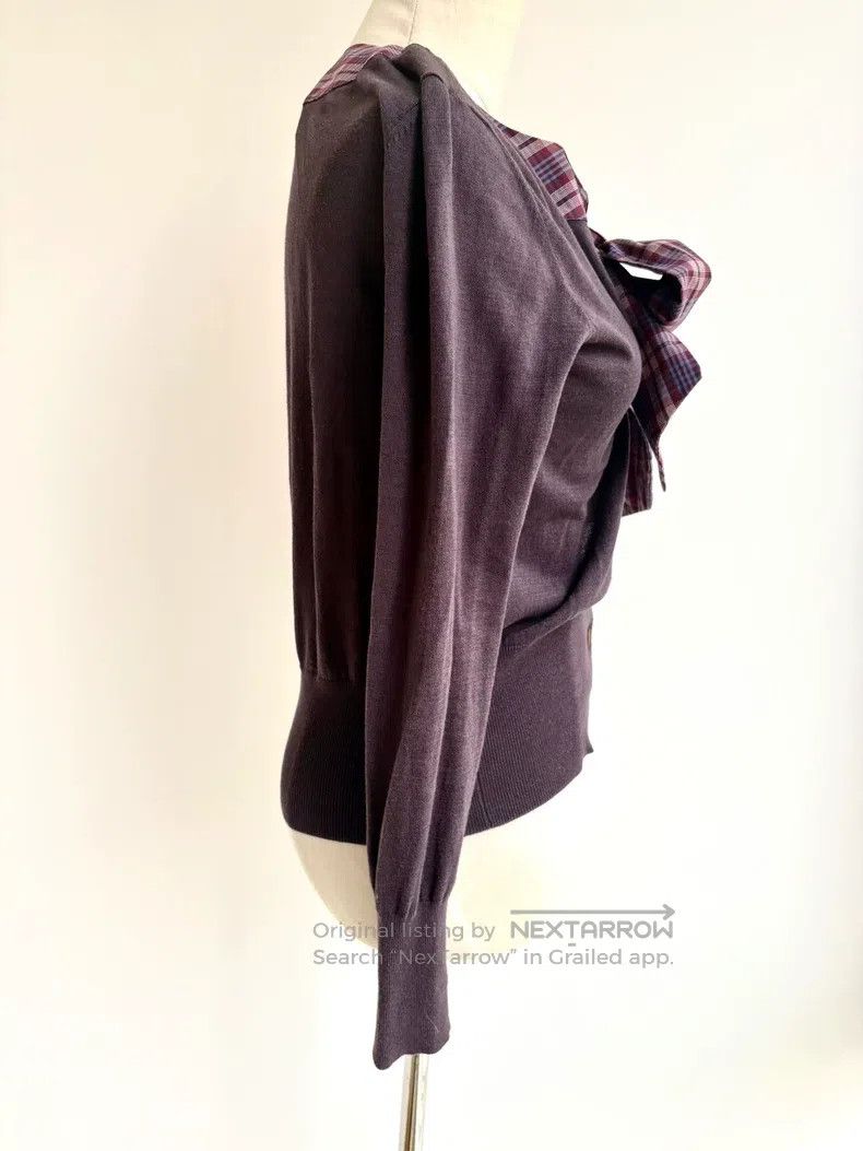 Vivienne Westwood Vivienne Westwood Purple Taro Bow Knit Sweater Size M / US 6-8 / IT 42-44 - 3 Thumbnail