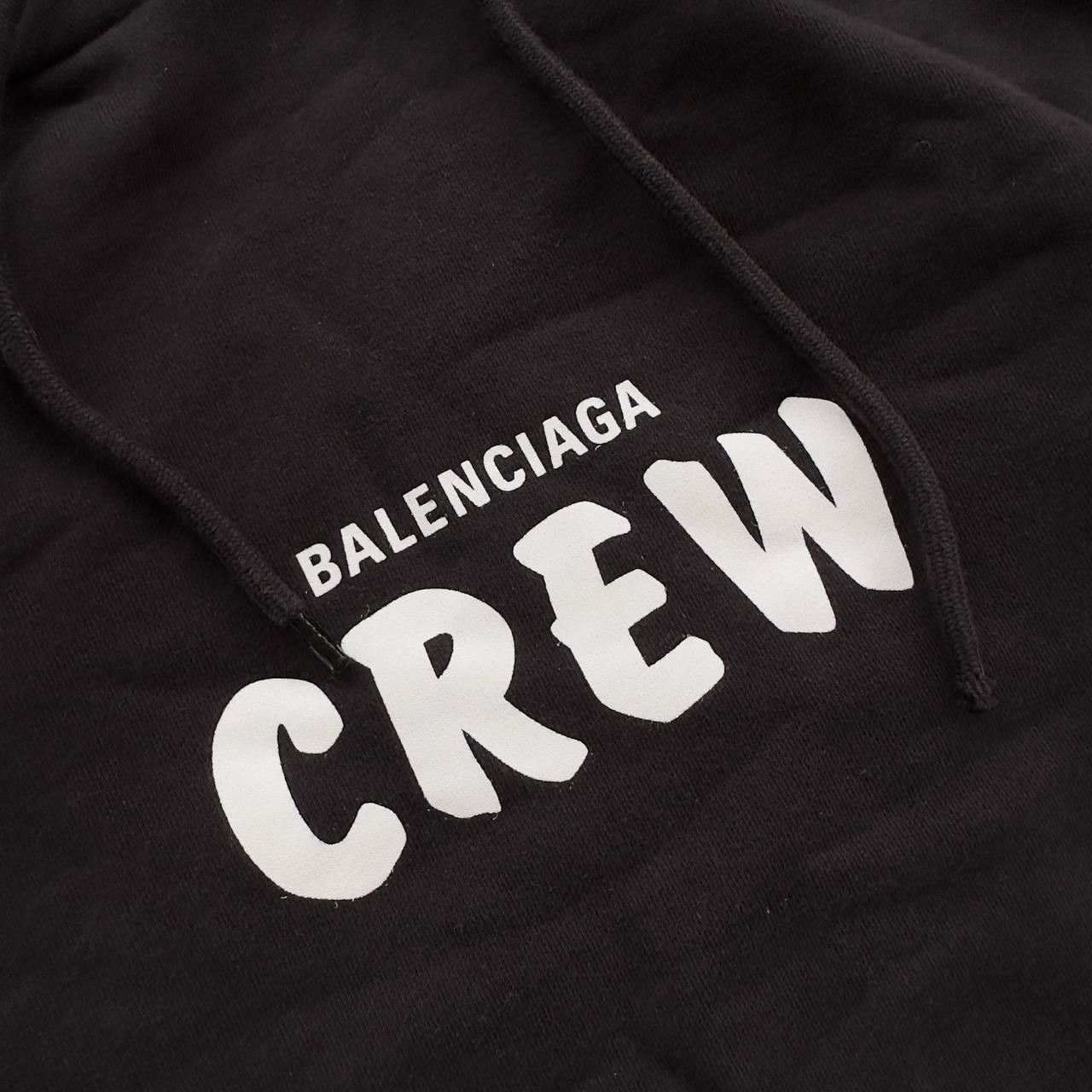 Balenciaga BALENCIAGA FW20 CREW LOGO HOODIE Size US S / EU 44-46 / 1 - 3 Thumbnail
