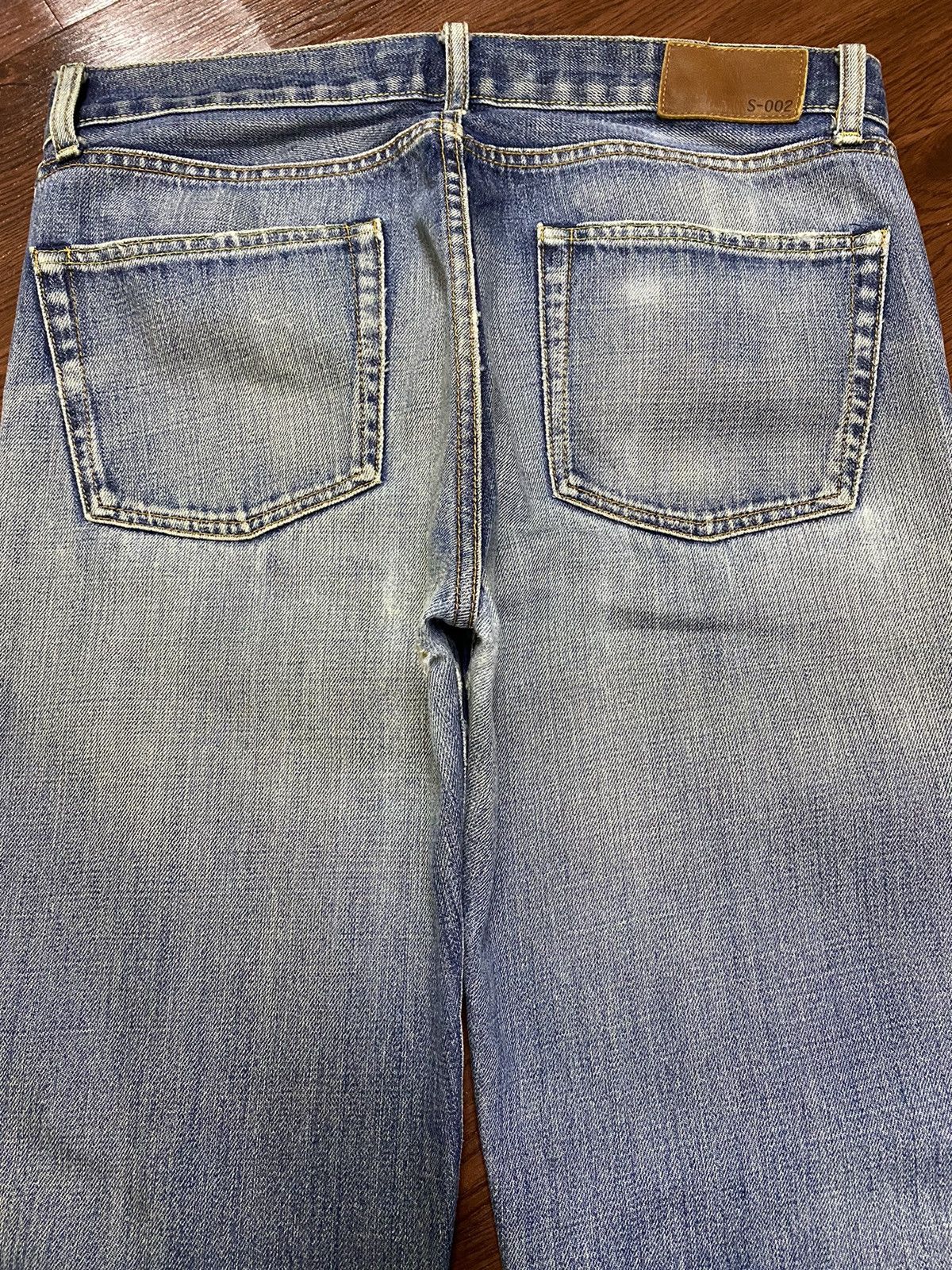 Other Vintage Japanese Brands Faded Wash Distressed Loose Jeans Size US 34 / EU 50 - 4 Thumbnail