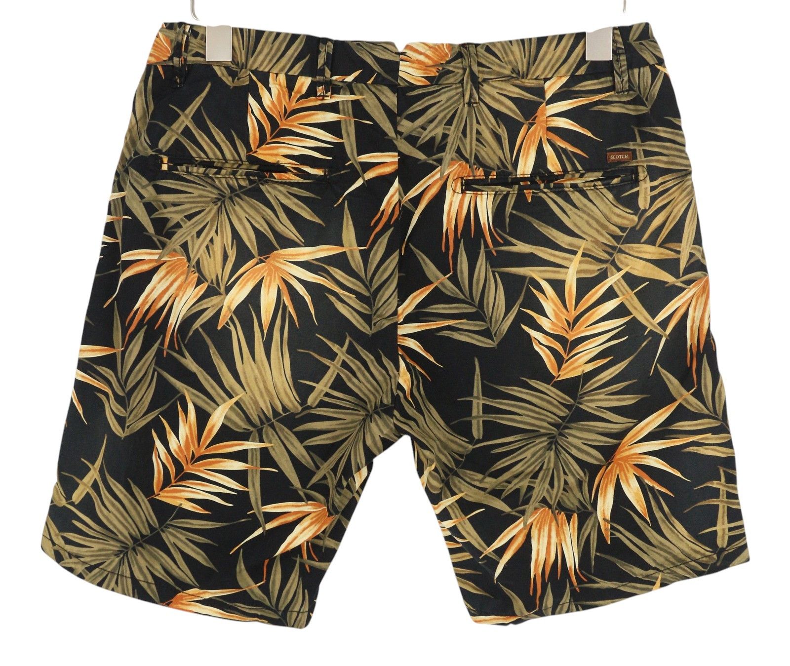 Scotch & Soda W28 Chino Dark Leafs Patterned Zip Fly Logo 84162 Size US 28 / EU 44 - 2 Thumbnail
