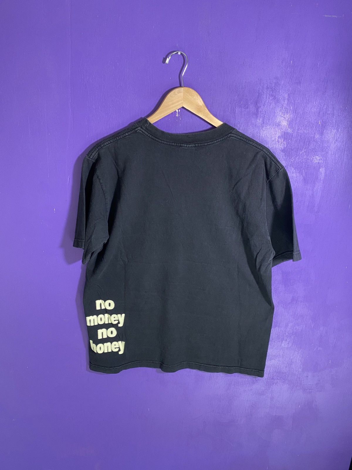 Vintage Vintage 90s No money no honey faded text tee Size US L / EU 52-54 / 3 - 2 Thumbnail