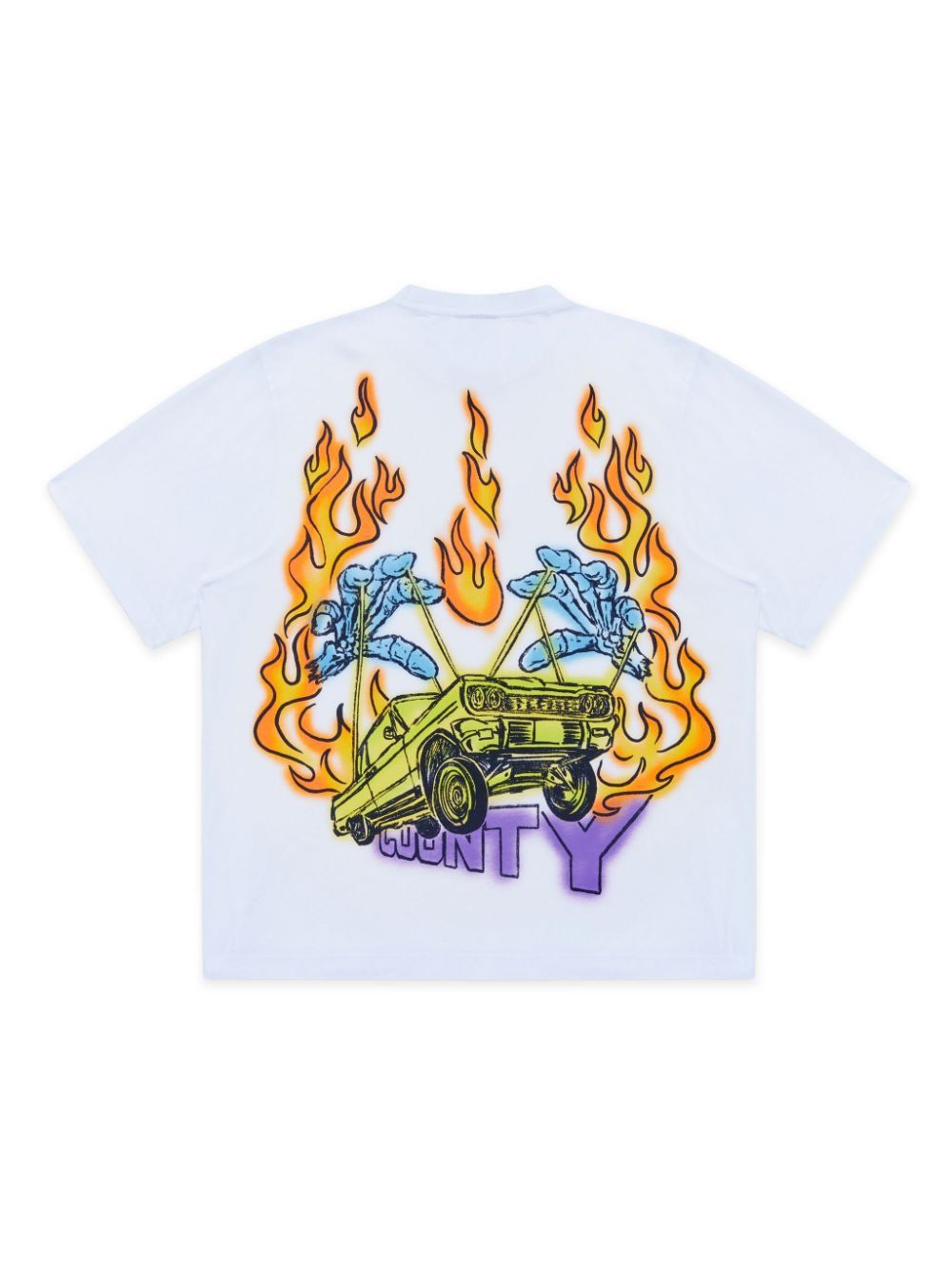 Marcelo Burlon Marcelo Burlon County of Milan Flame boxy t-shirt Size US XL / EU 56 / 4 - 1 Thumbnail