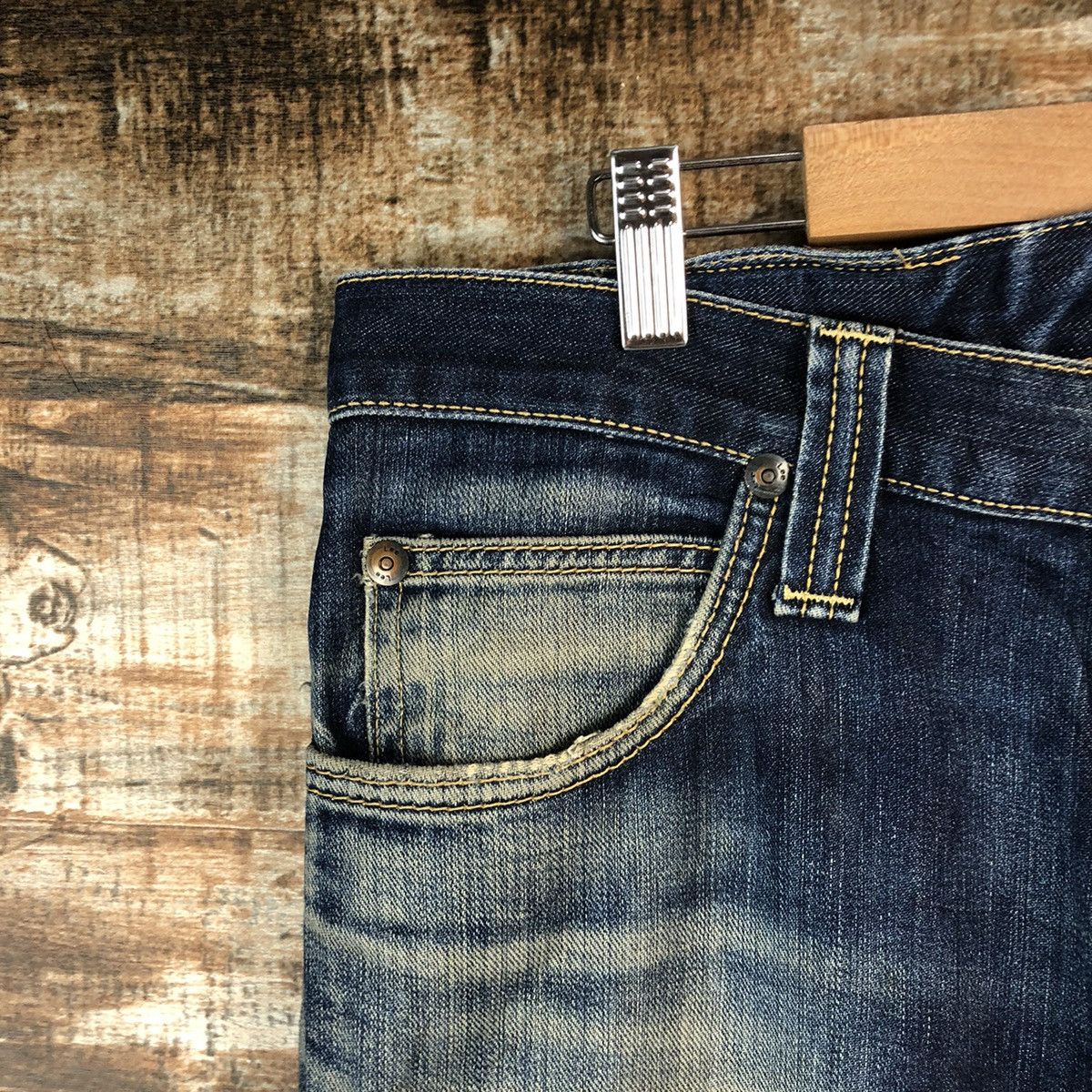 Lee Lee Black Distressed Denim Pants #A2136 Size US 32 / EU 48 - 7 Thumbnail