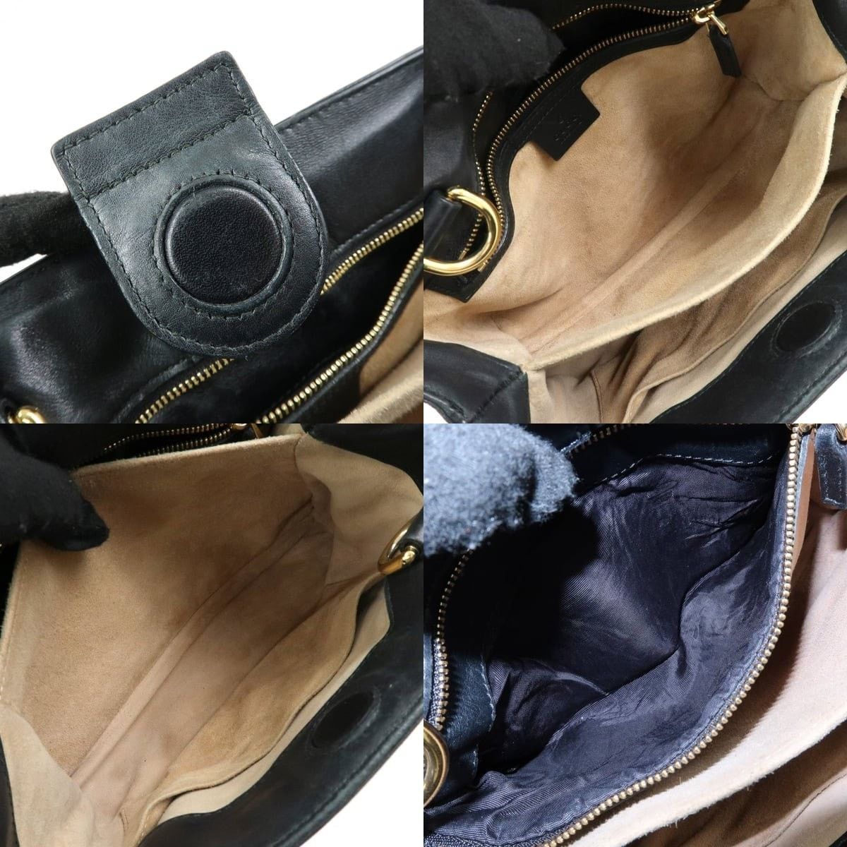 Gucci Gucci Sylvie Top Handle Bag Calfskin Black Size ONE SIZE - 7 Thumbnail