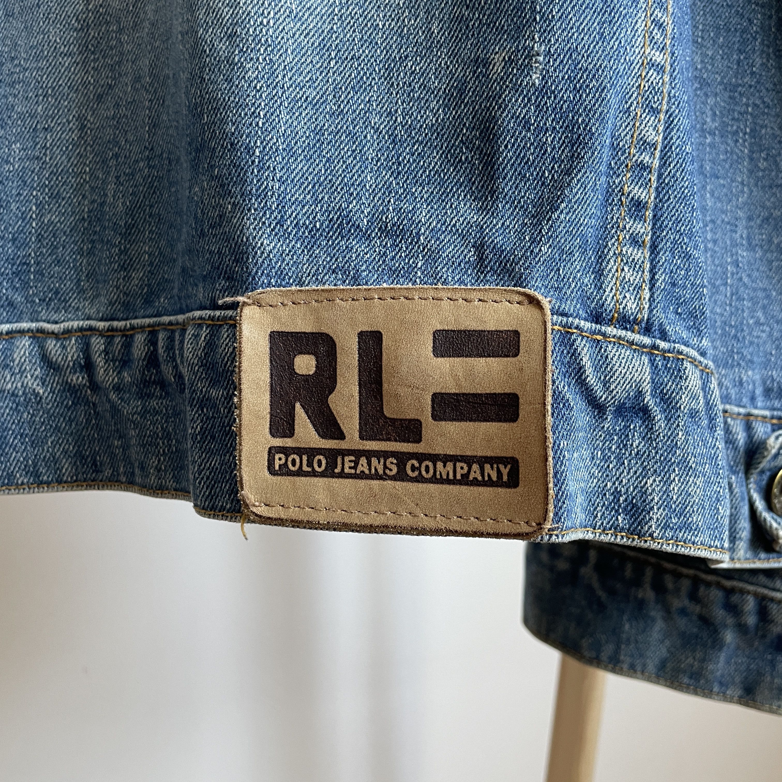 Polo Ralph Lauren Polo Ralph Lauren Extreme Sandblast Vintage 90s Denim Jacket Size US XL / EU 56 / 4 - 10 Thumbnail