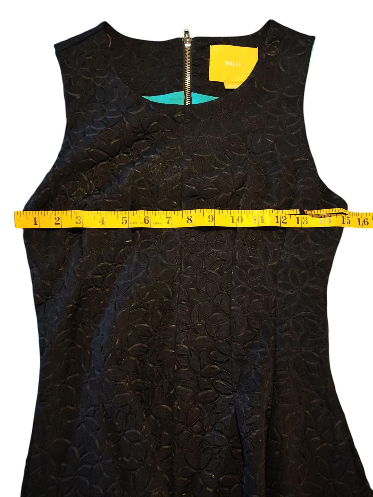 Marvel Comics Maeve by Anthropologie Black Sleeveless Midi Dress Size S / US 4 / IT 40 - 9 Thumbnail