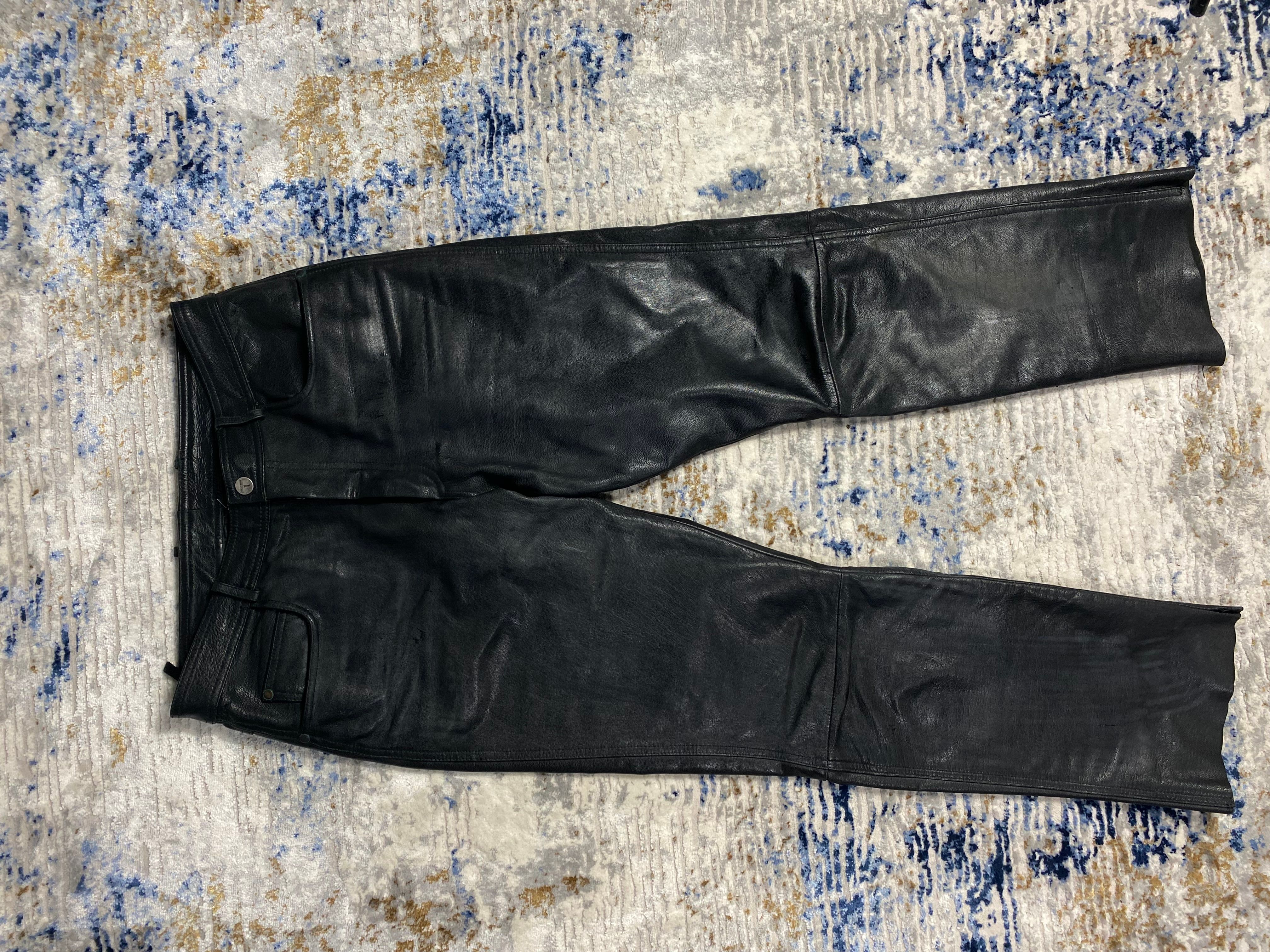 Genuine Leather VINTAGE LEATHER PANTS CARTI OPIUM Y2K | Grailed