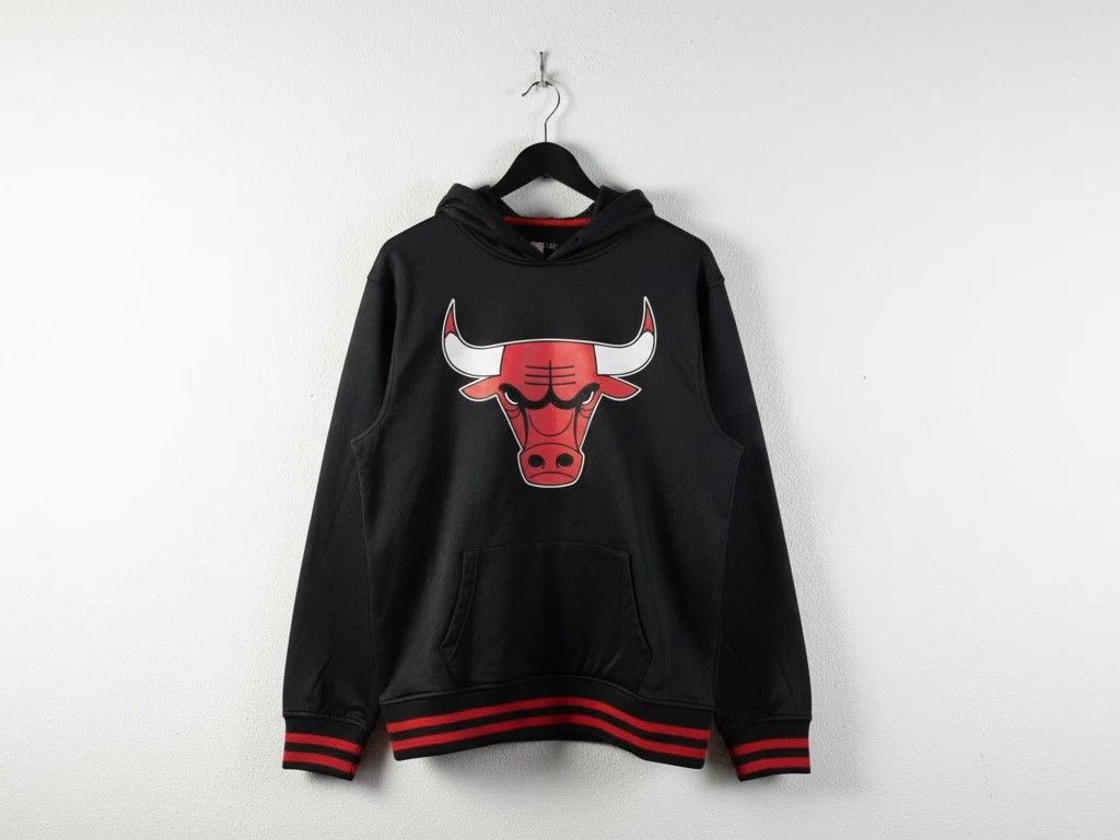 NBA Chicago Bulls NBA Big Logo Pullover Hoodie Black Men M Size US M / EU 48-50 / 2 - 1 Thumbnail