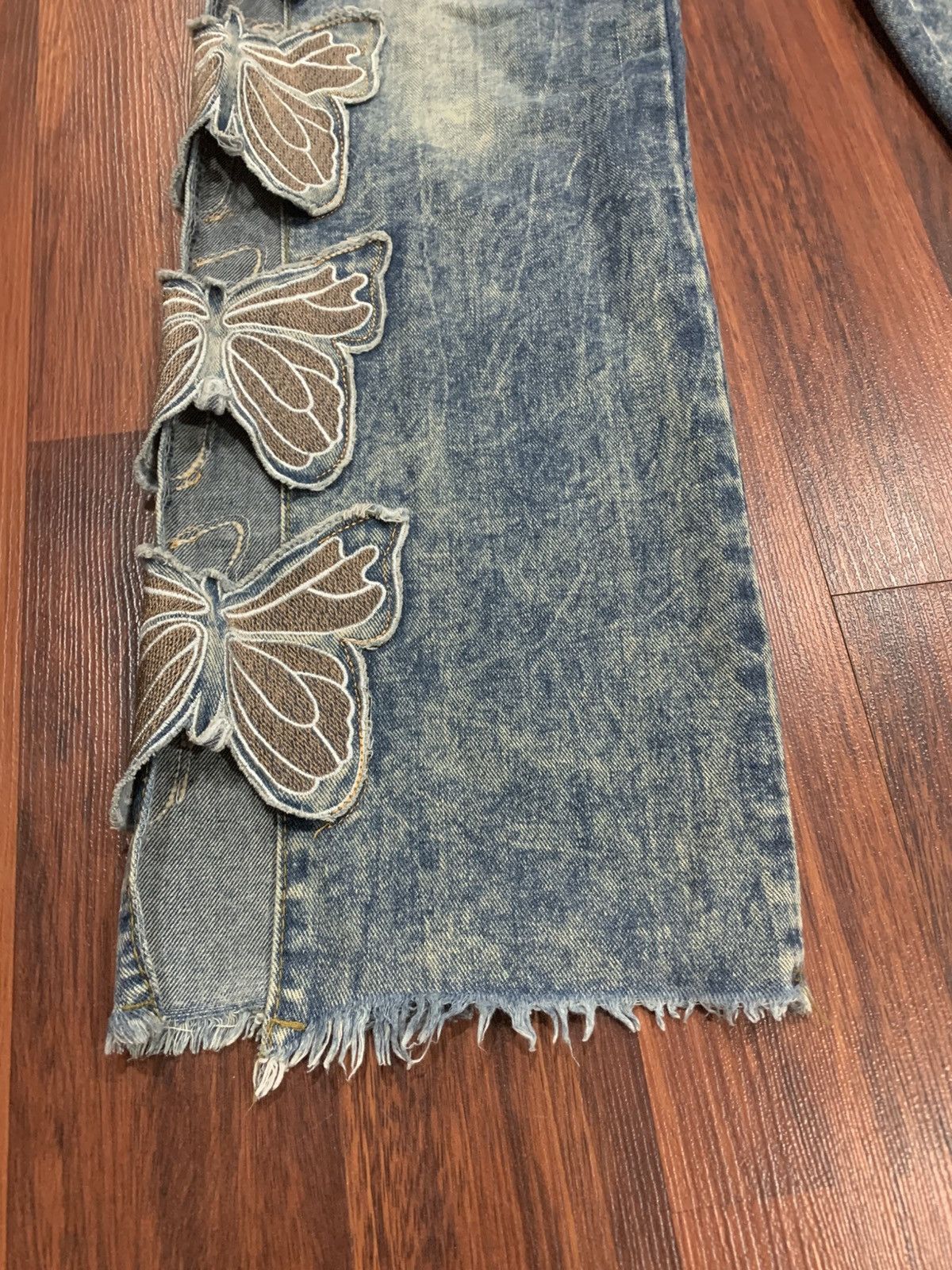 Japanese Brand Butterfly Patches Jeans Pants Size 28" / US 6 / IT 42 - 5 Thumbnail