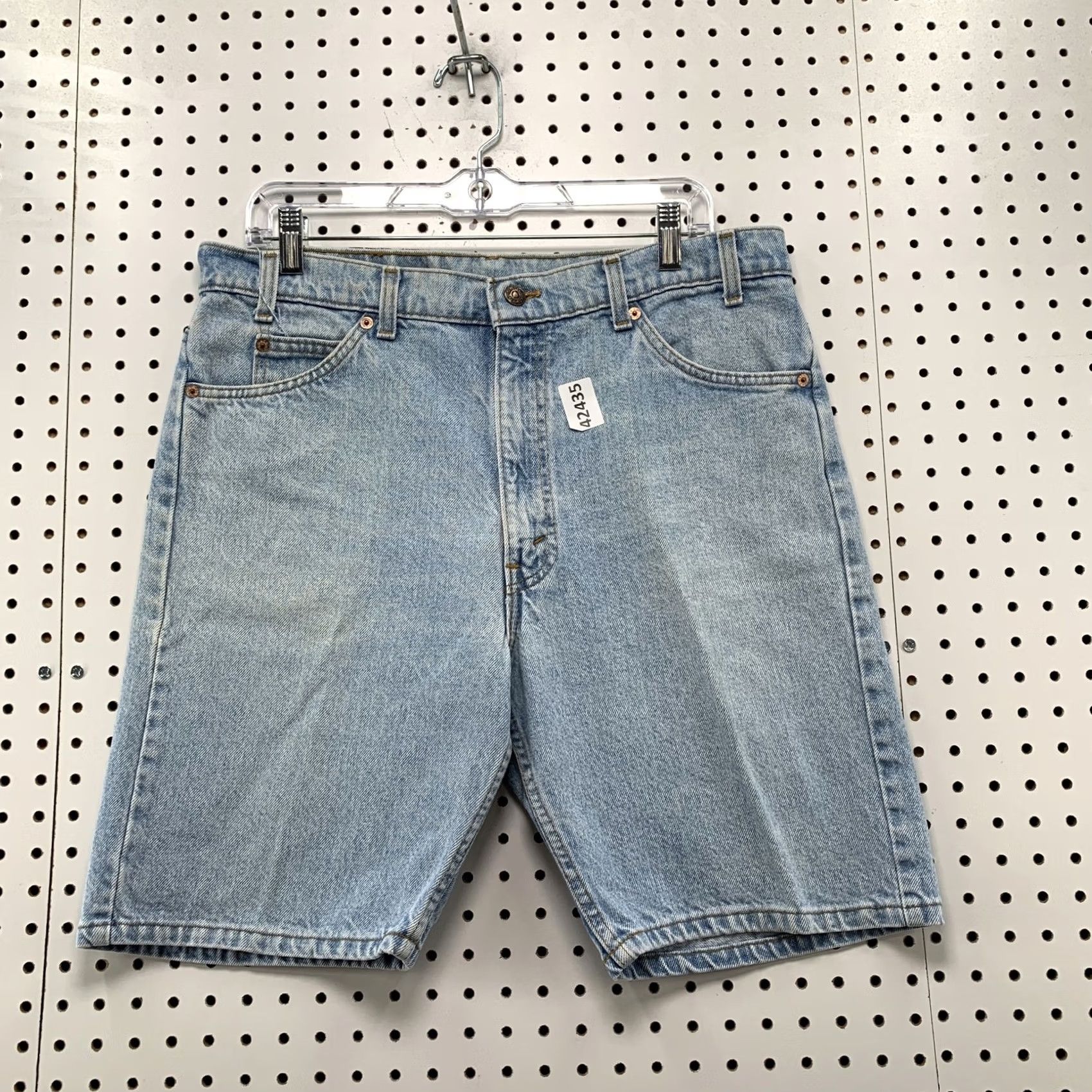 Levi's VINTAGE Levi's Denim Shorts Mens 34x9 Light Wash 90s Orange Tab 5-Pocket Dictionary Size US 34 / EU 50 - 2 Thumbnail
