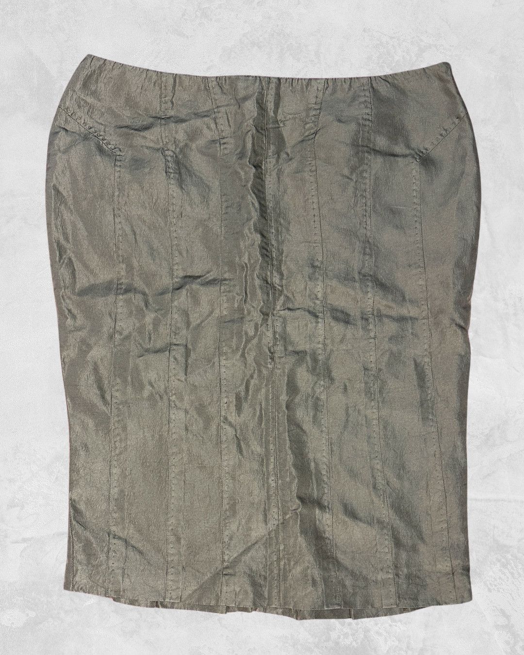 Gucci S/S 2003 by Tom Ford Silk Fatigue Skirt Size 26" / US 2 / IT 38 - 2 Thumbnail