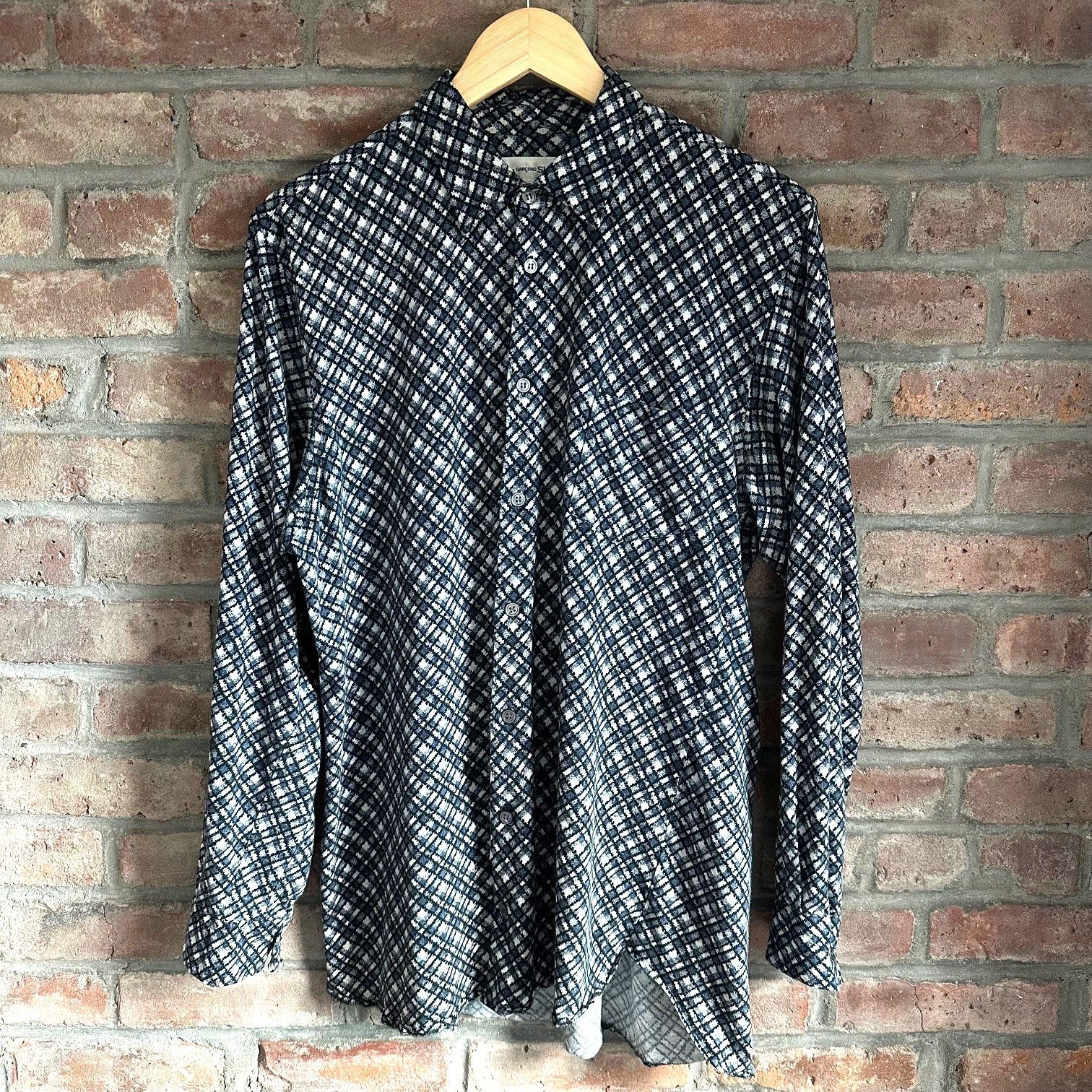 Comme des Garcons SHIRT Crooked Print Pattern Shirt Size US XL / EU 56 / 4 - 1 Thumbnail