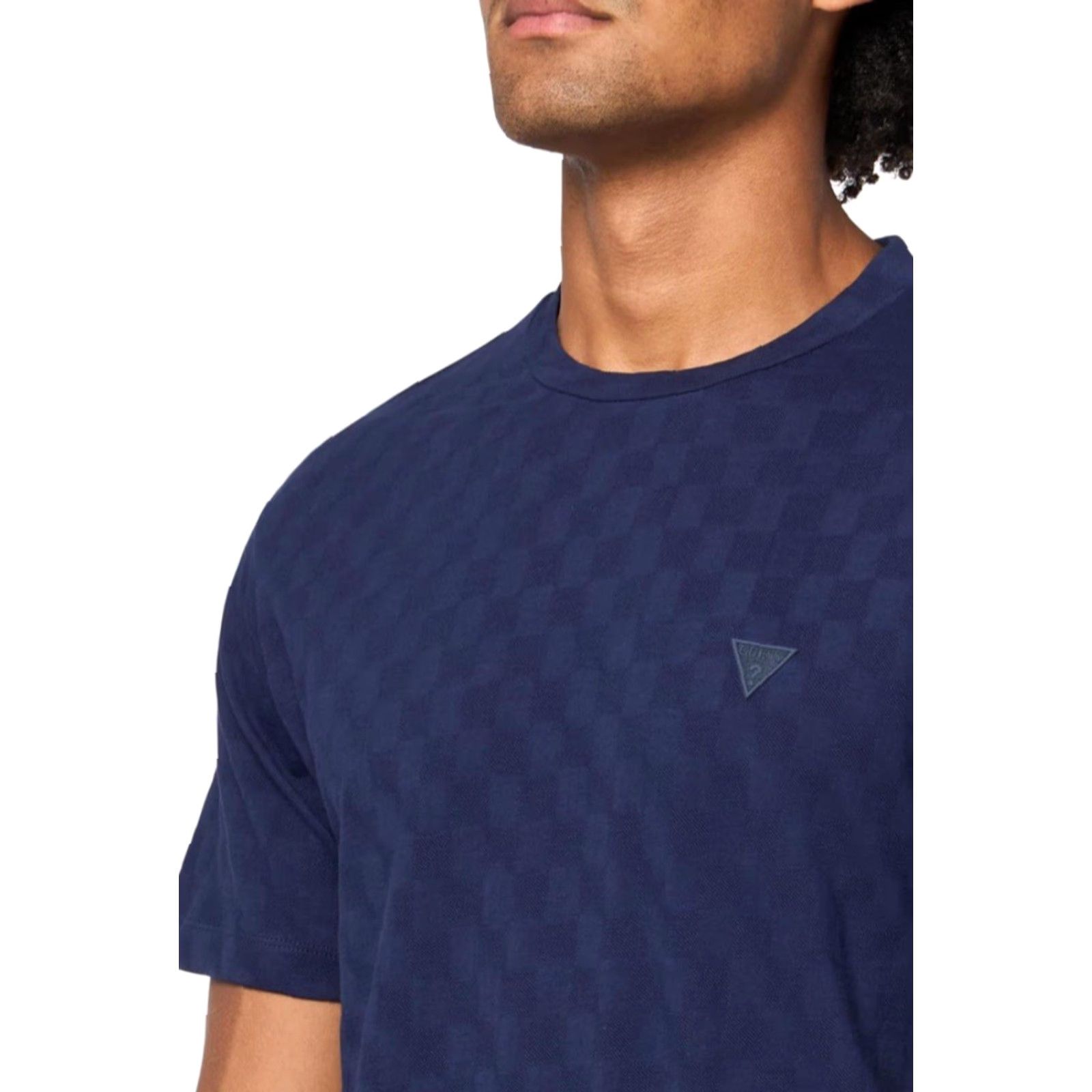 Guess NWT Guess Mens Short Sleeve Small Triangle Knit Shirt Sz XXL Summer Night Blue Size US XXL / EU 58 / 5 - 4 Thumbnail