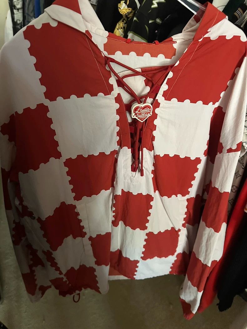 Louis Vuitton Louis Vuitton Red and white checkerboard diving jacket Size US S / EU 44-46 / 1 - 2 Thumbnail