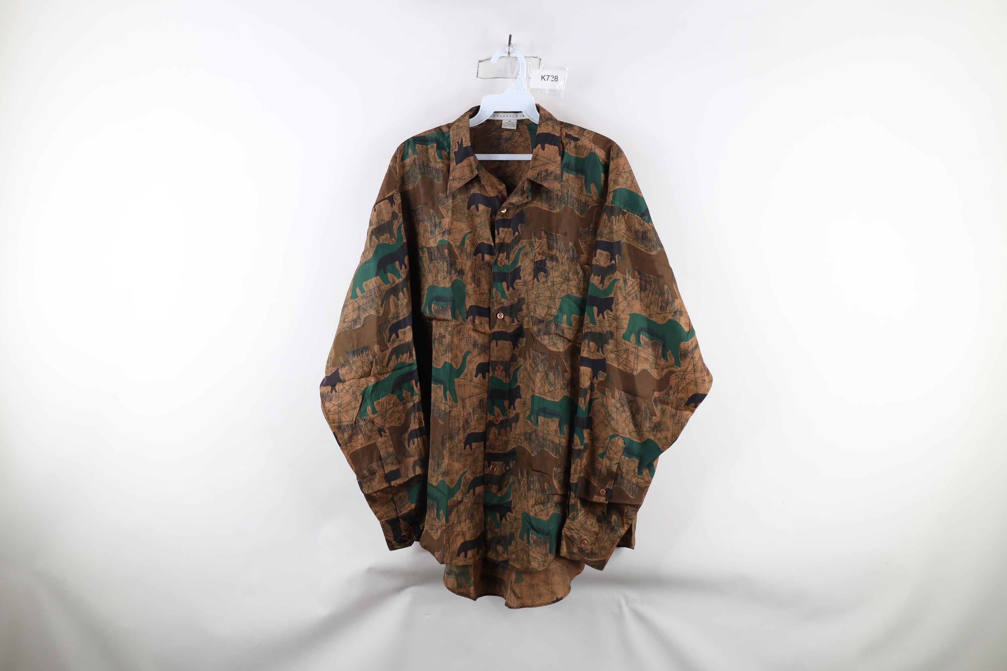 Vintage Vintage 90s Streetwear Abstract All Over Print Button Shirt Size US M / EU 48-50 / 2 - 1 Thumbnail