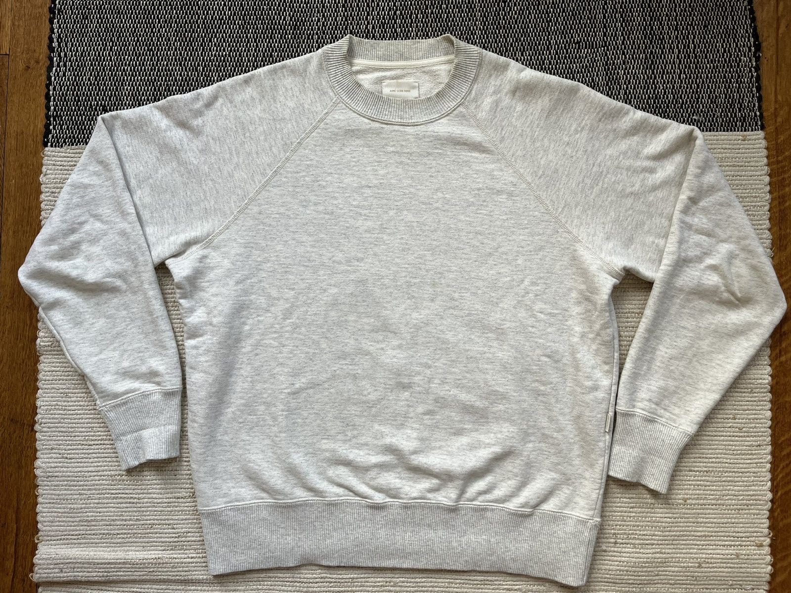 Aime Leon Dore Cream heather ALD uniform sweatshirt (old design) Size US S / EU 44-46 / 1 - 1 Thumbnail