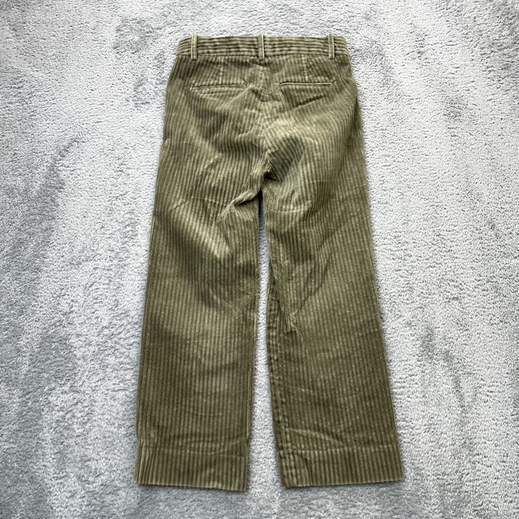 J.Crew J.CREW Womens Green Capri Pants 2P Straight Leg Cotton Stretch Corduroy Size 28" / US 6 / IT 42 - 2 Thumbnail