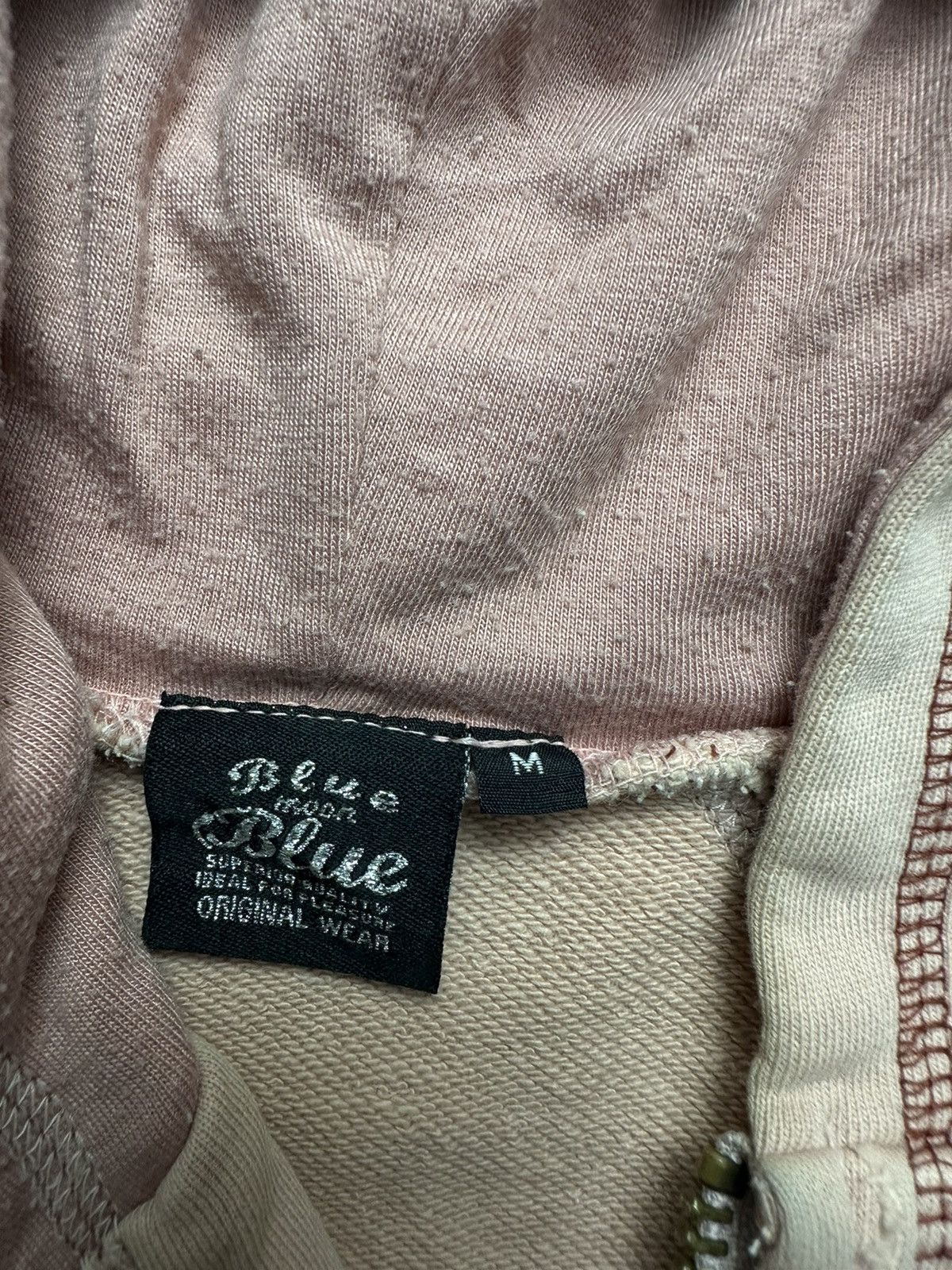 20471120 DISTRESSED BLUE MOON BLUE OUTER SEAM Zip HOODIE LGB STYLE Size S / US 4 / IT 40 - 8 Thumbnail