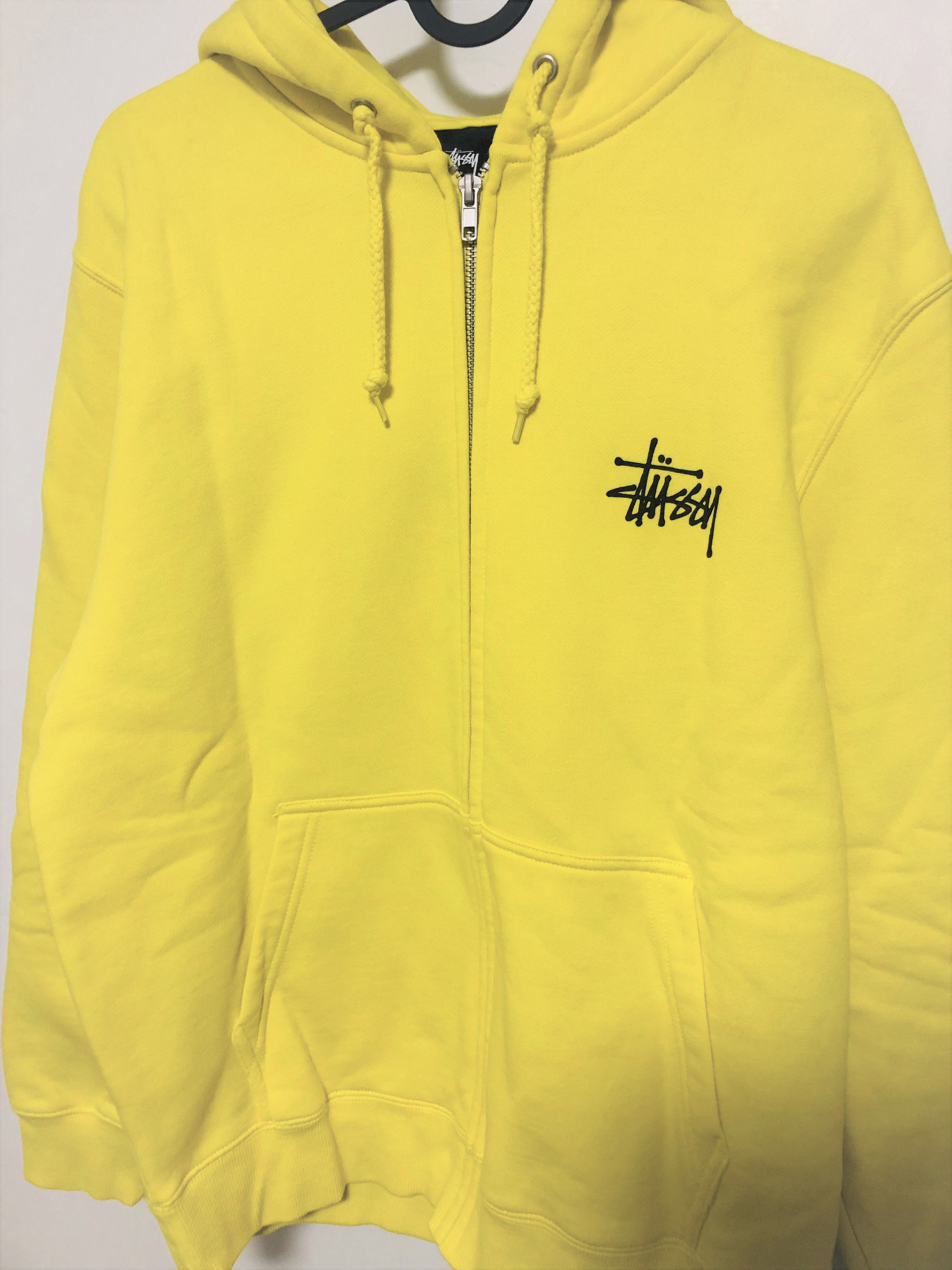 Stussy BASIC STÜSSY ZIP HOODIE LEMON Grailed